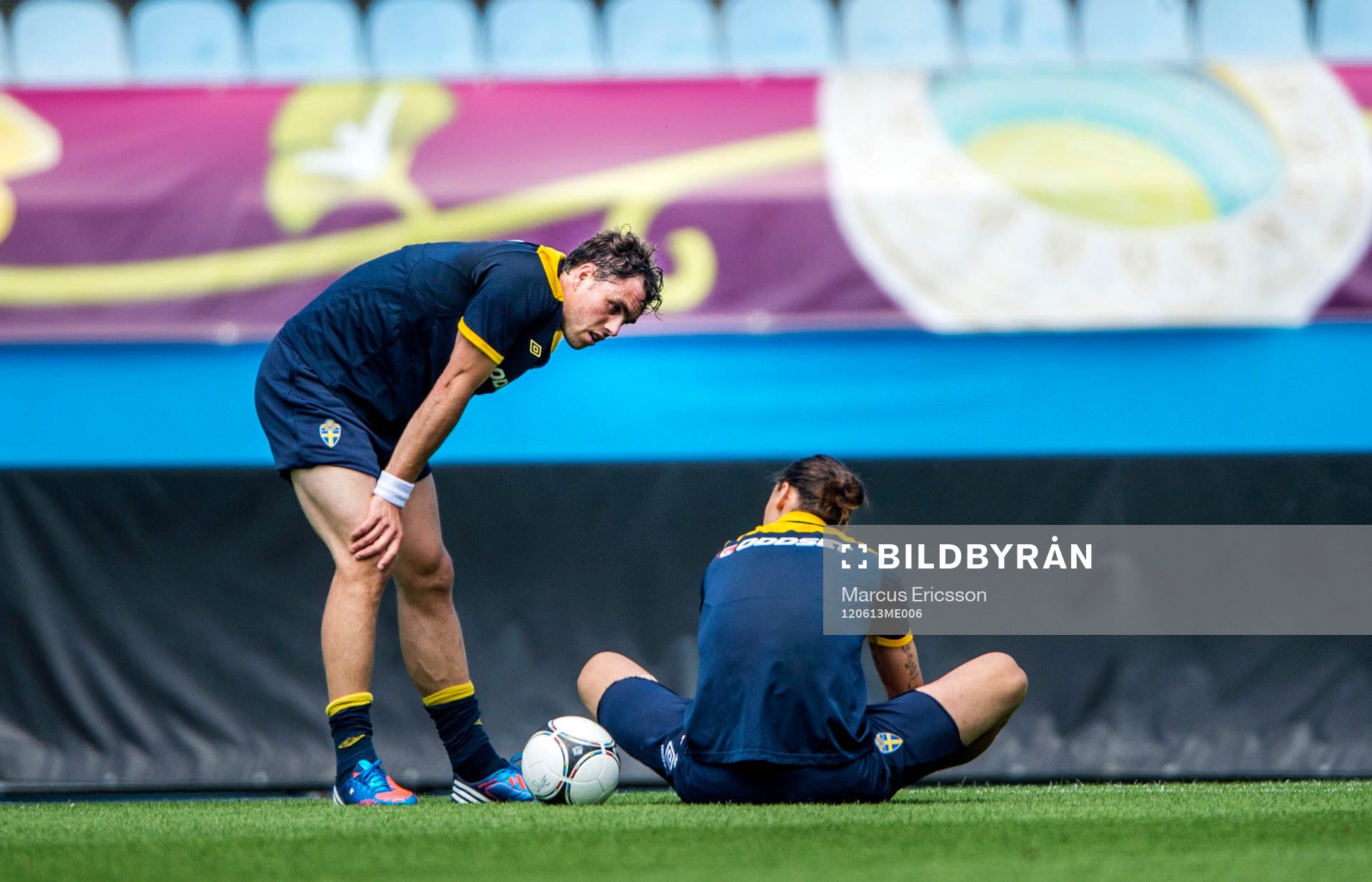 Öppen träning för de svenska fansen på Dynamo Stadion.