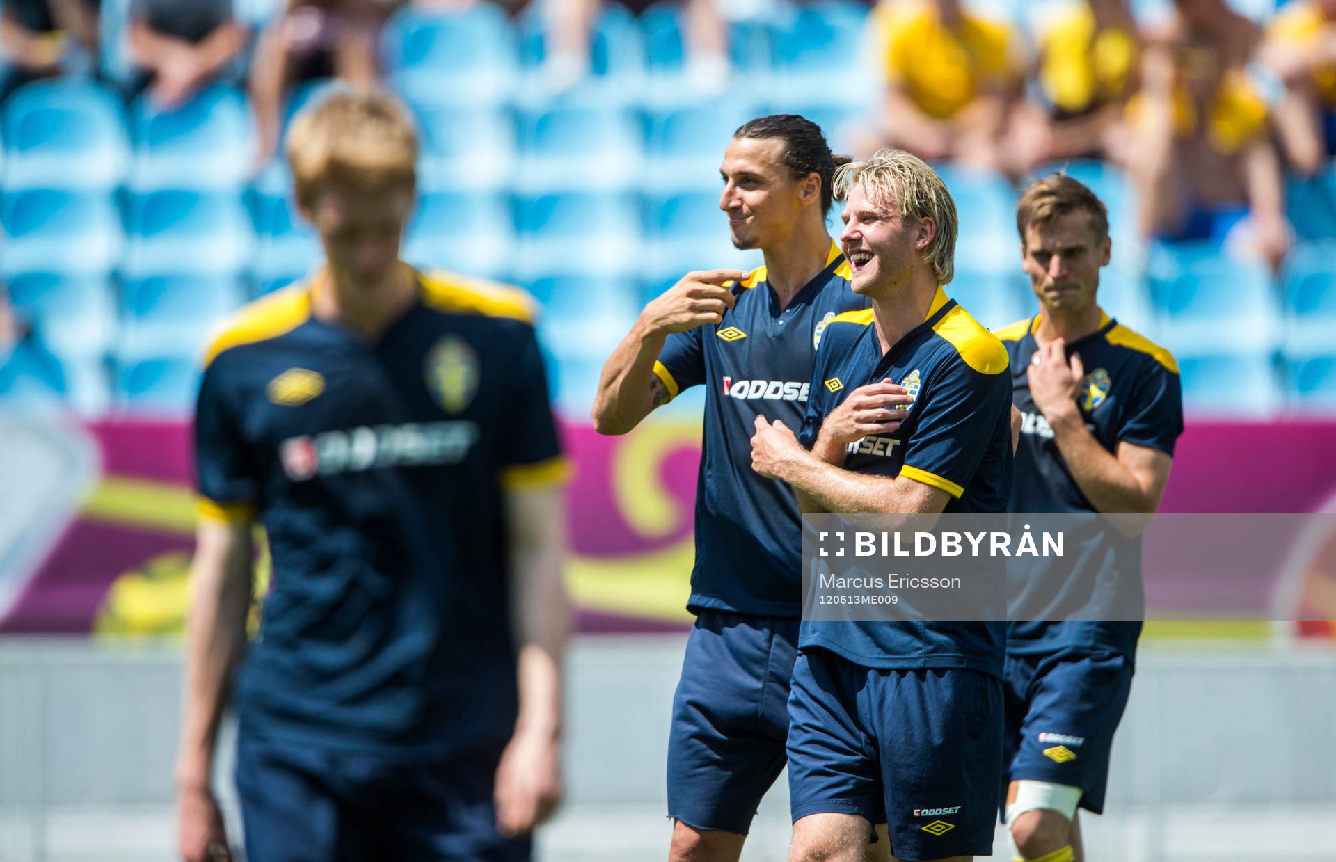 Öppen träning för de svenska fansen på Dynamo Stadion.