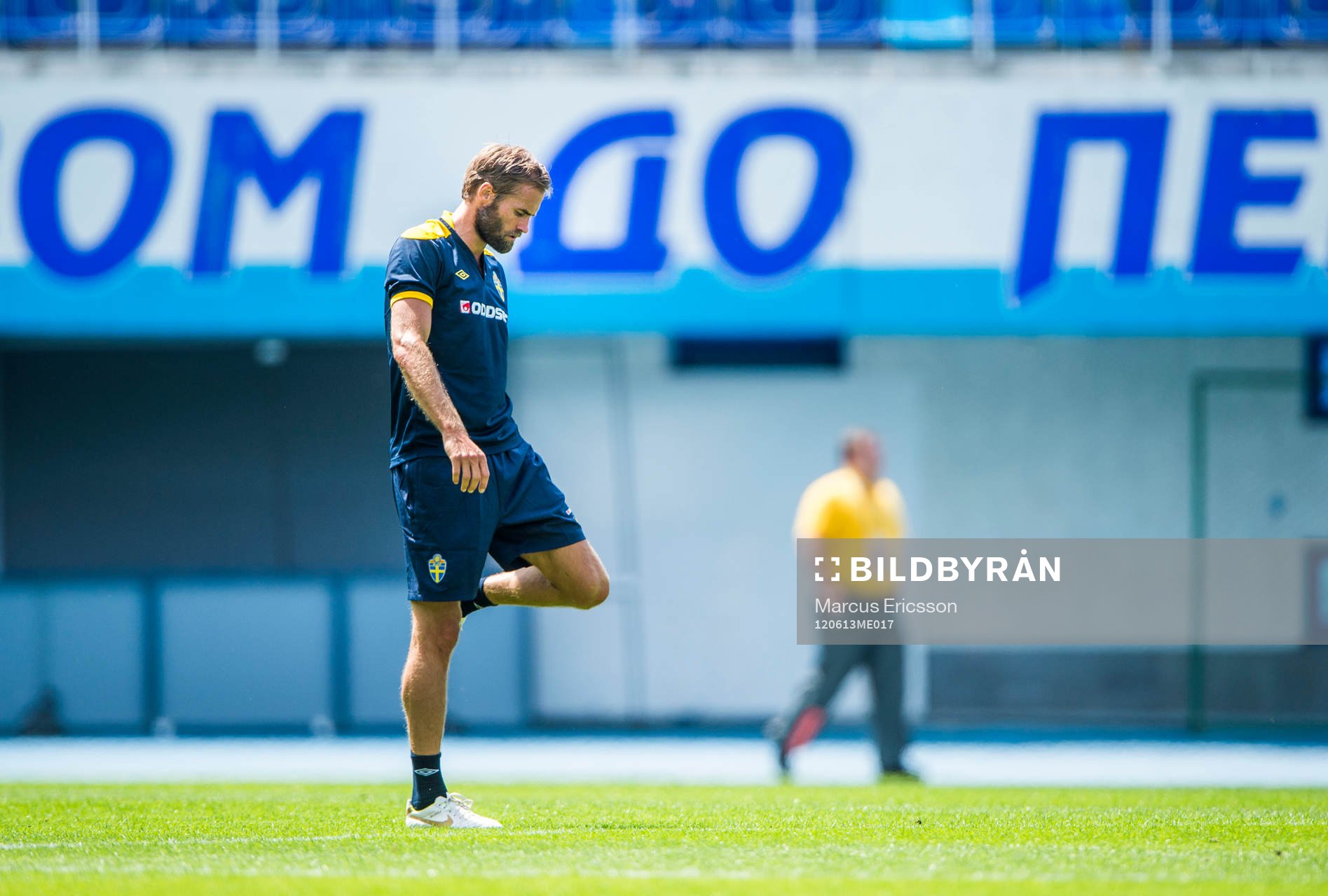 Öppen träning för de svenska fansen på Dynamo Stadion.