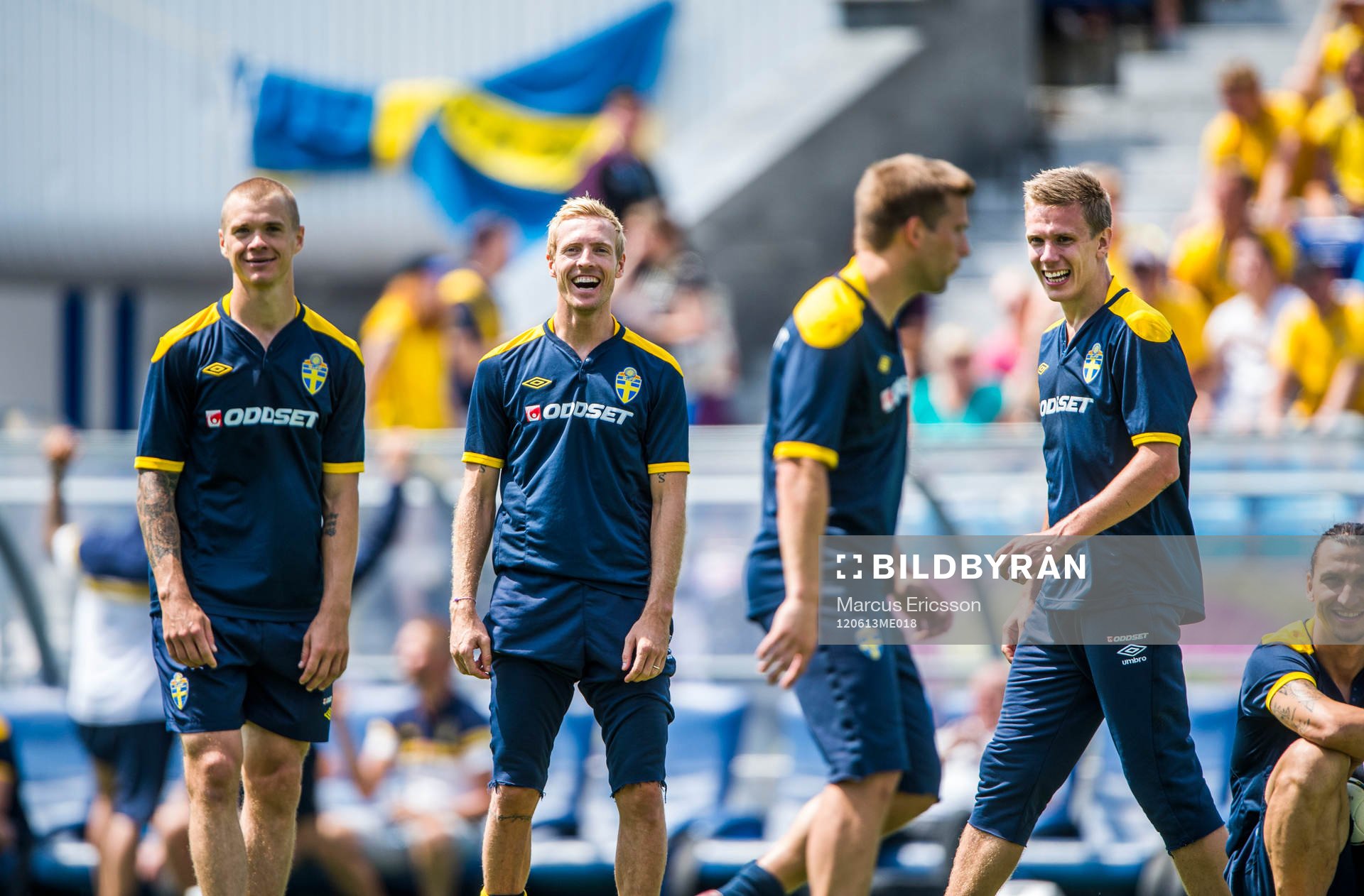 Öppen träning för de svenska fansen på Dynamo Stadion.