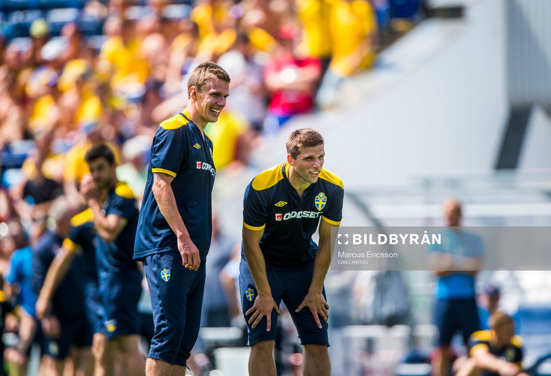 Öppen träning för de svenska fansen på Dynamo Stadion.