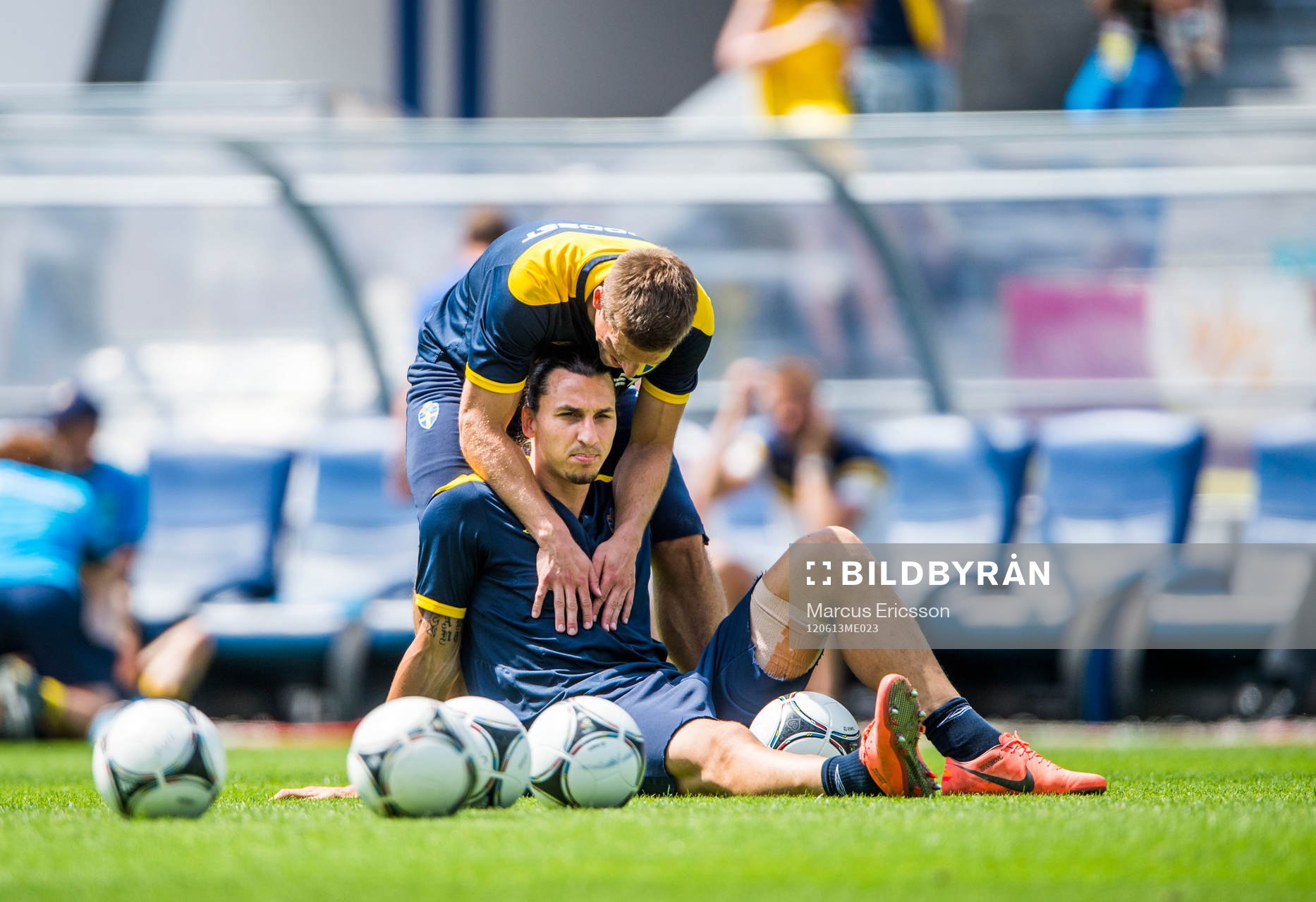 Öppen träning för de svenska fansen på Dynamo Stadion.