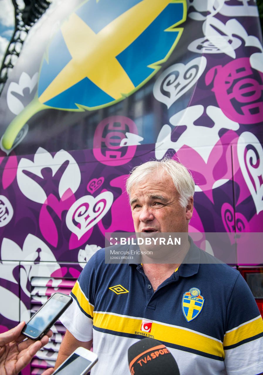 Öppen träning för de svenska fansen på Dynamo Stadion.