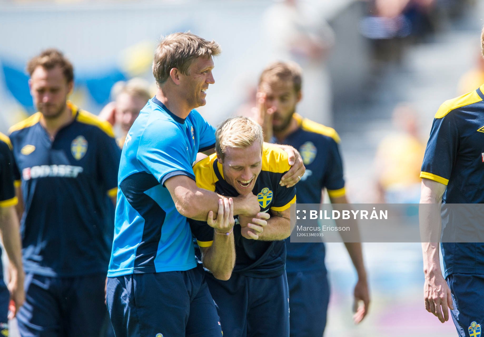 Öppen träning för de svenska fansen på Dynamo Stadion.