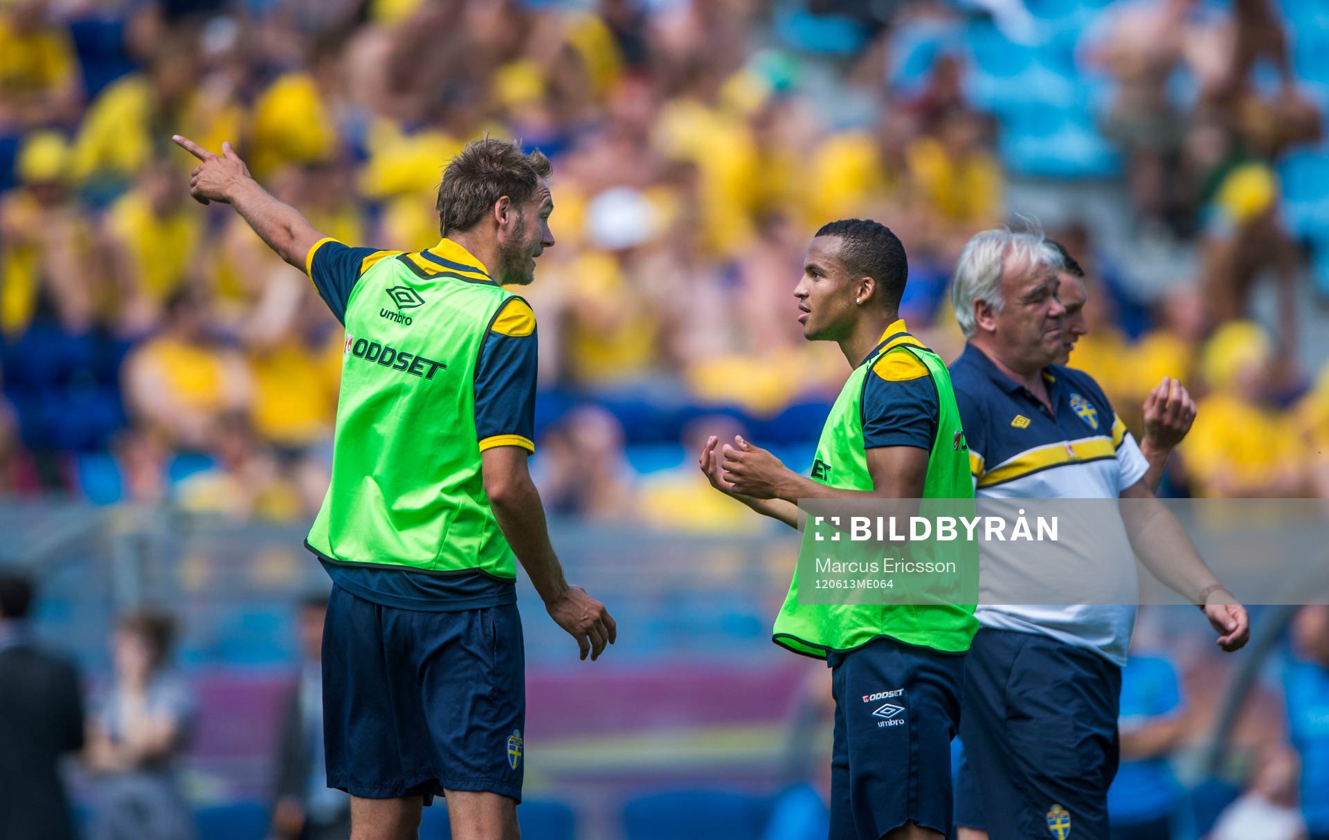 Öppen träning för de svenska fansen på Dynamo Stadion.