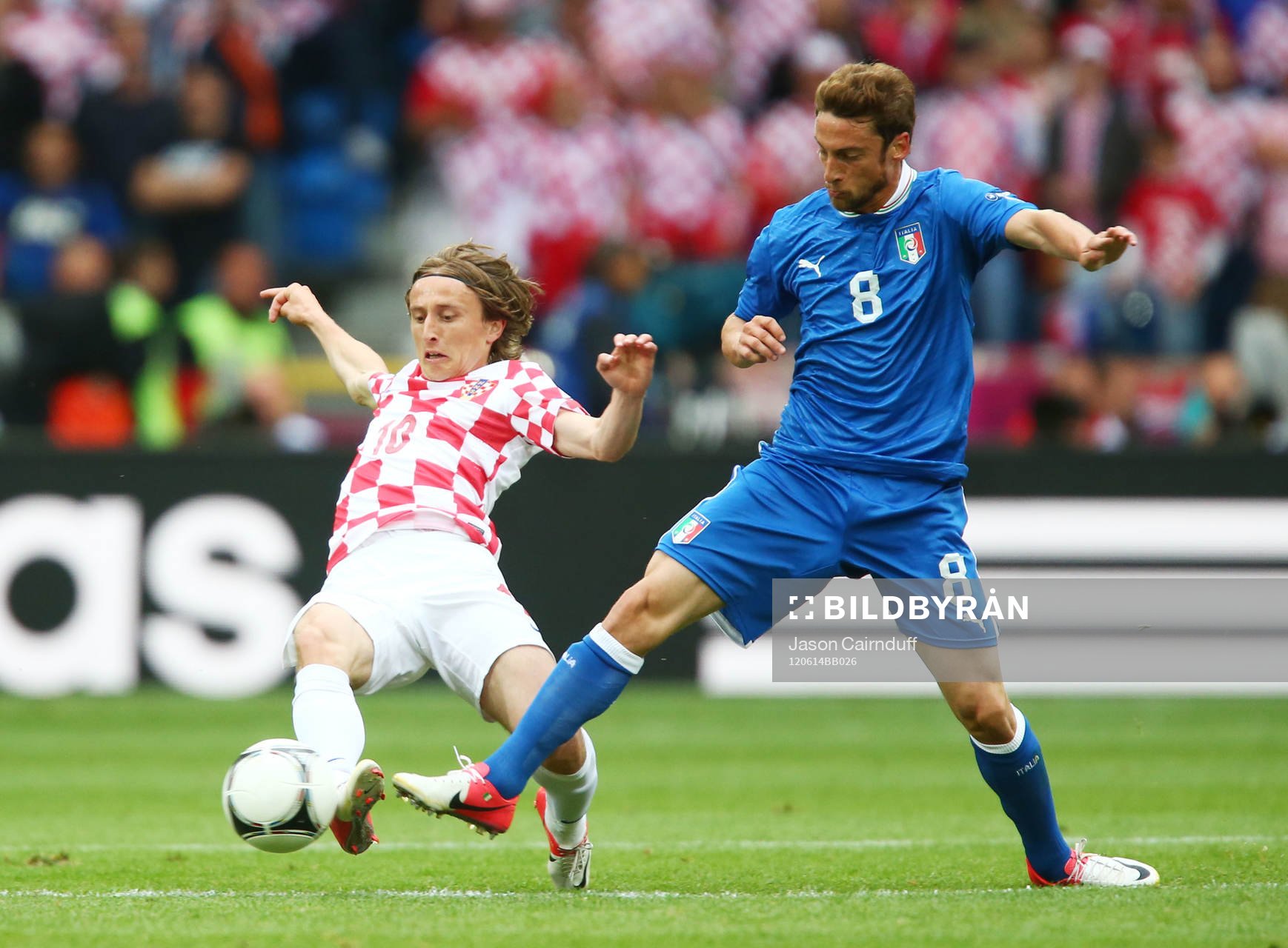 Luka Modric, Kroatien och Claudio Marchisio, Italien