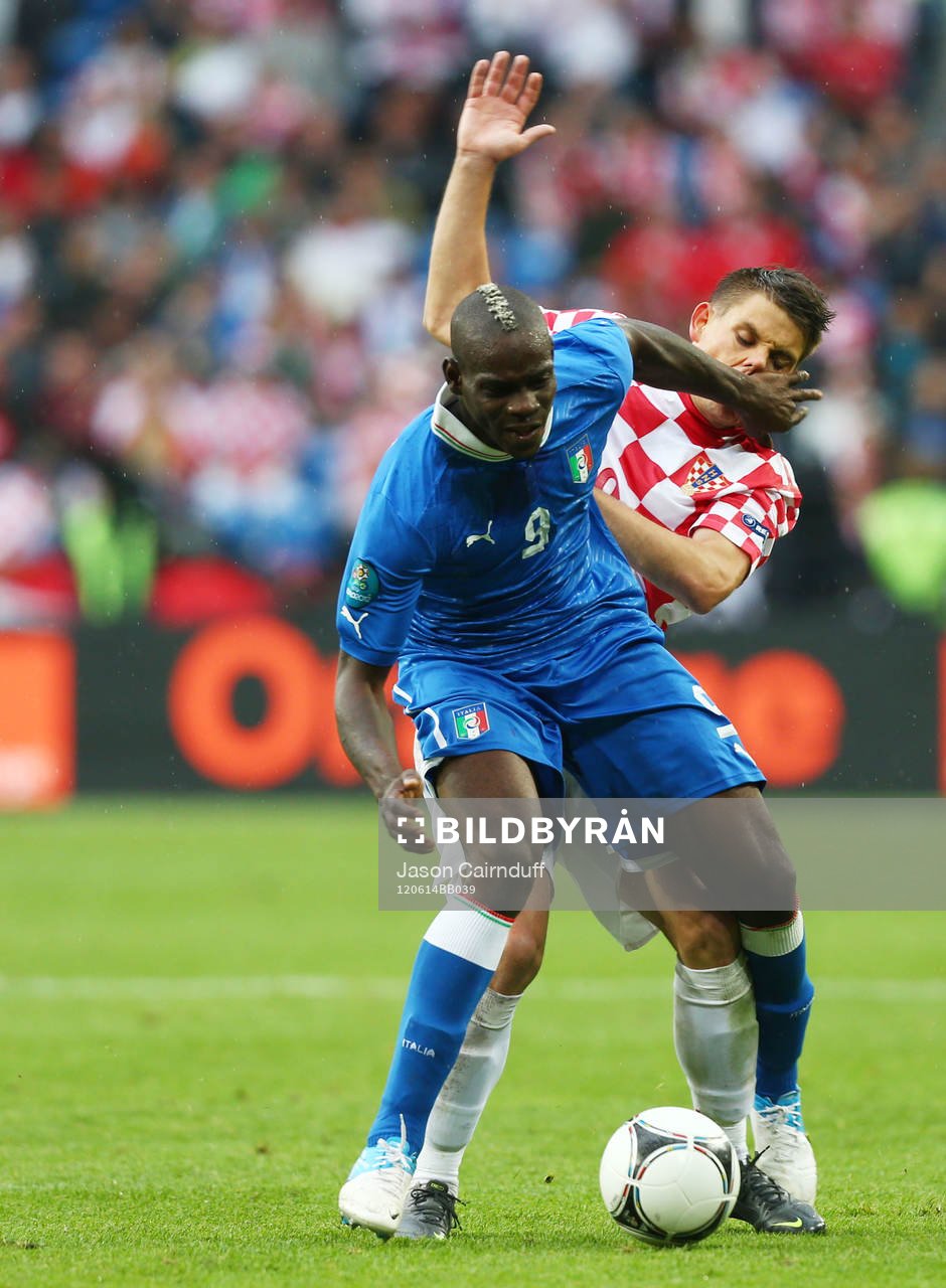 Mario Balotelli, Italien och Ognjen Vukojevic, Kroatien
