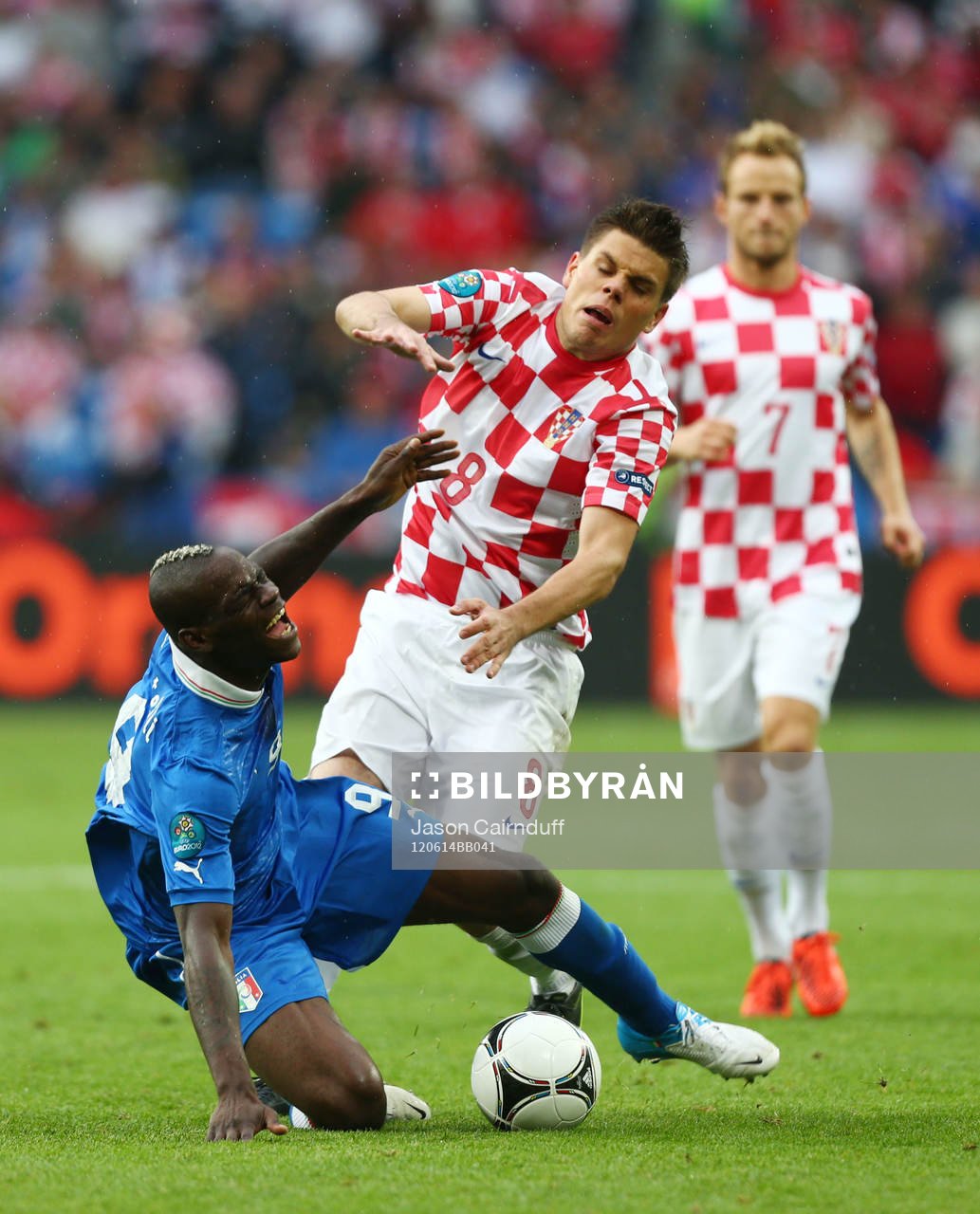 Mario Balotelli, Italien och Ognjen Vukojevic, Kroatien