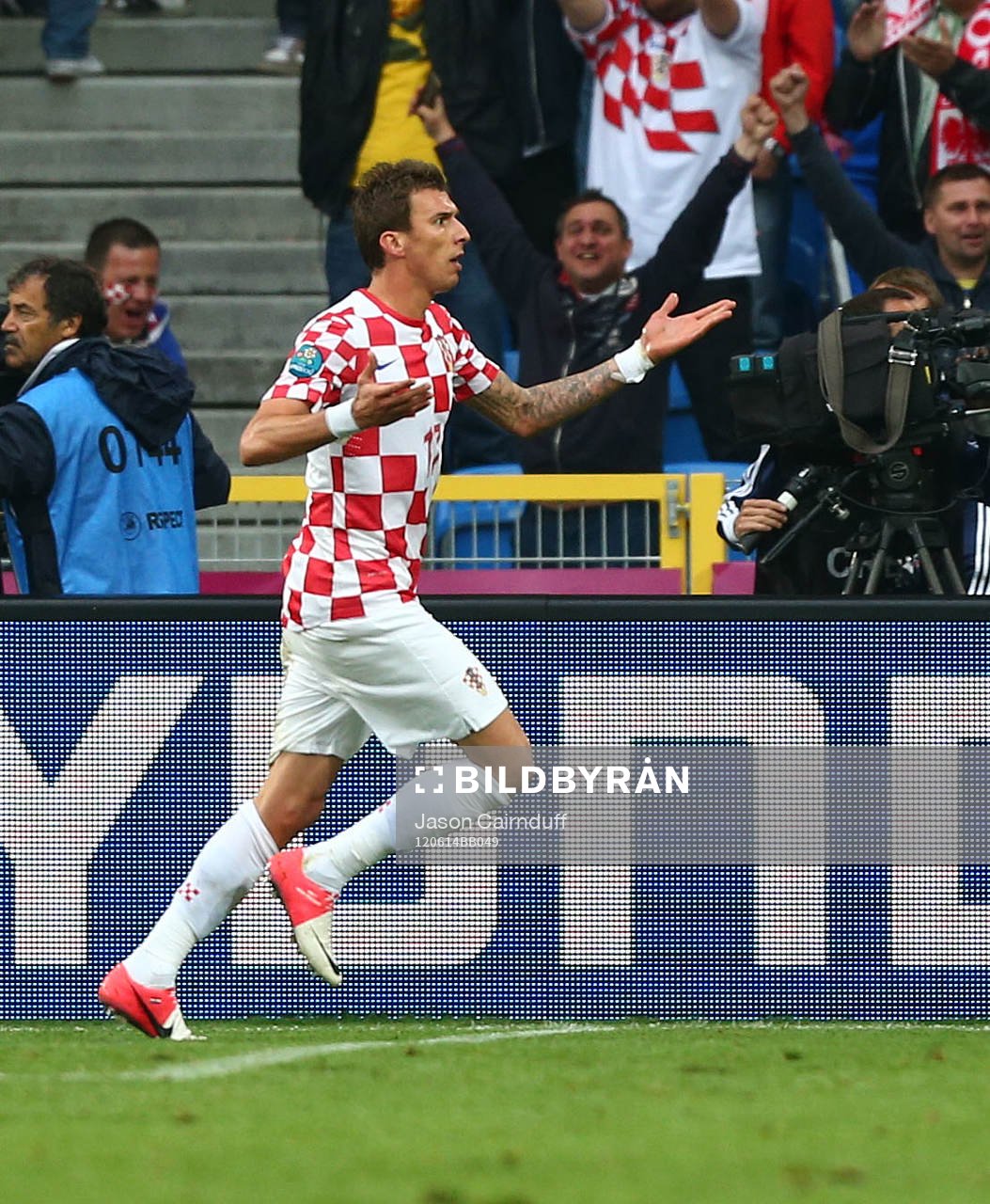 Mario Mandzukic, Kroatien, glädje, jubel