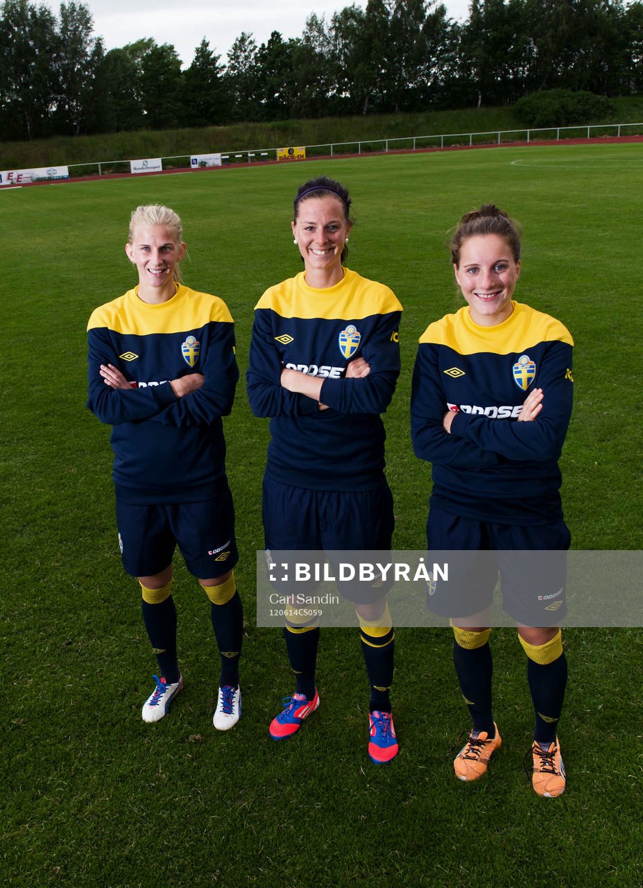 Sofia Jakobsson, Lotta Schelin, Antonia Göransson, Sverige