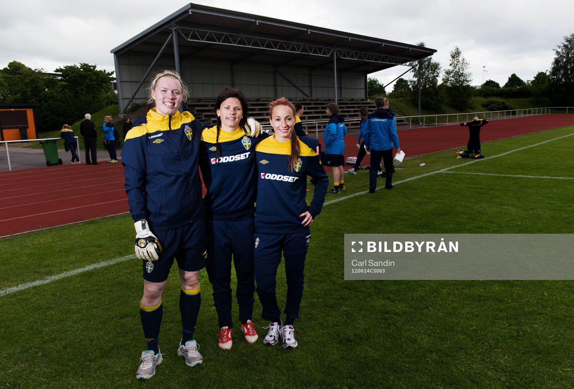 Hedvig Lindahl, målvakt, Susanne Moberg, Kosovare Asllani,