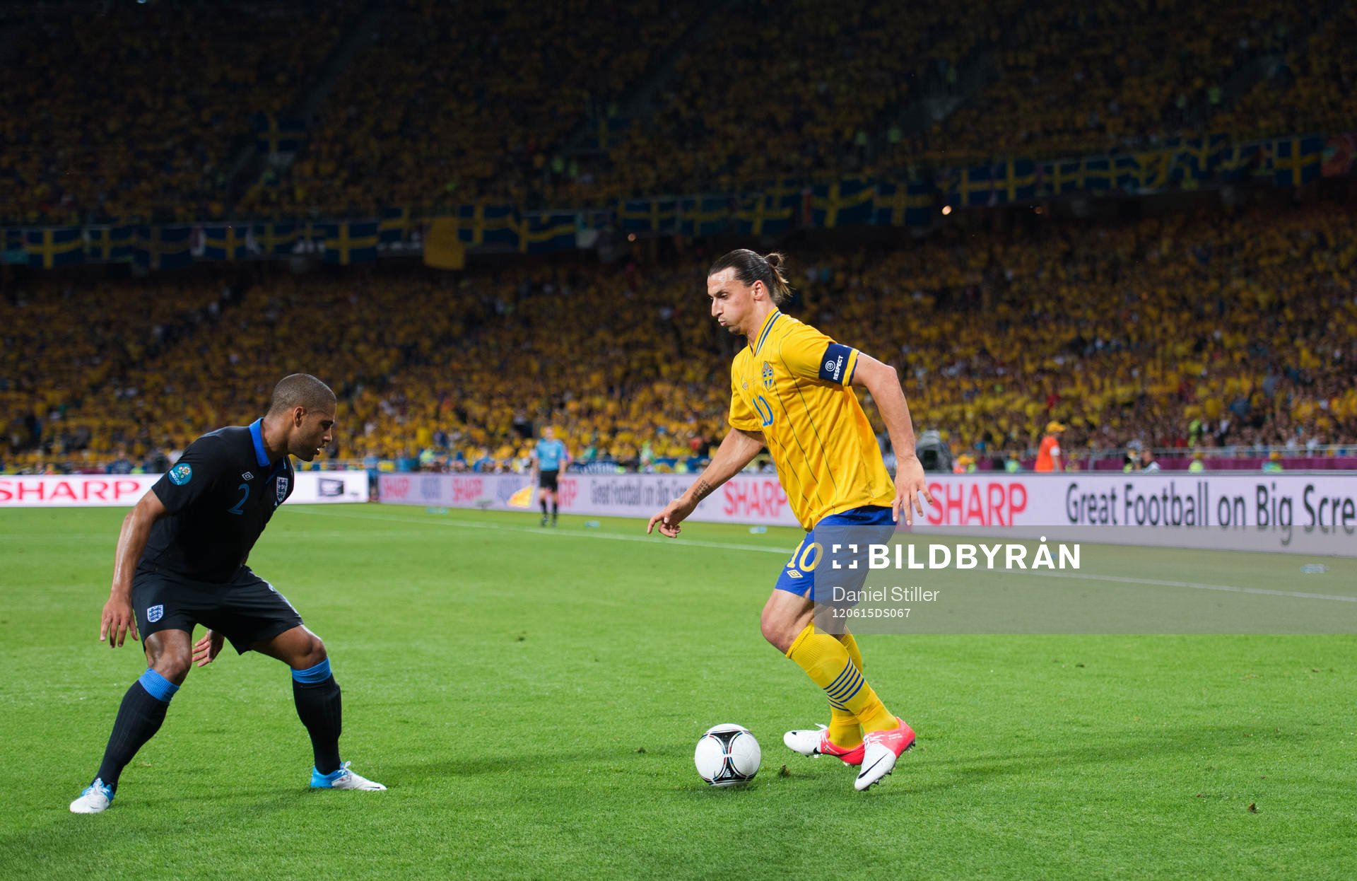Zlatan Ibrahimovic, Sverige. Glen Johnson, England