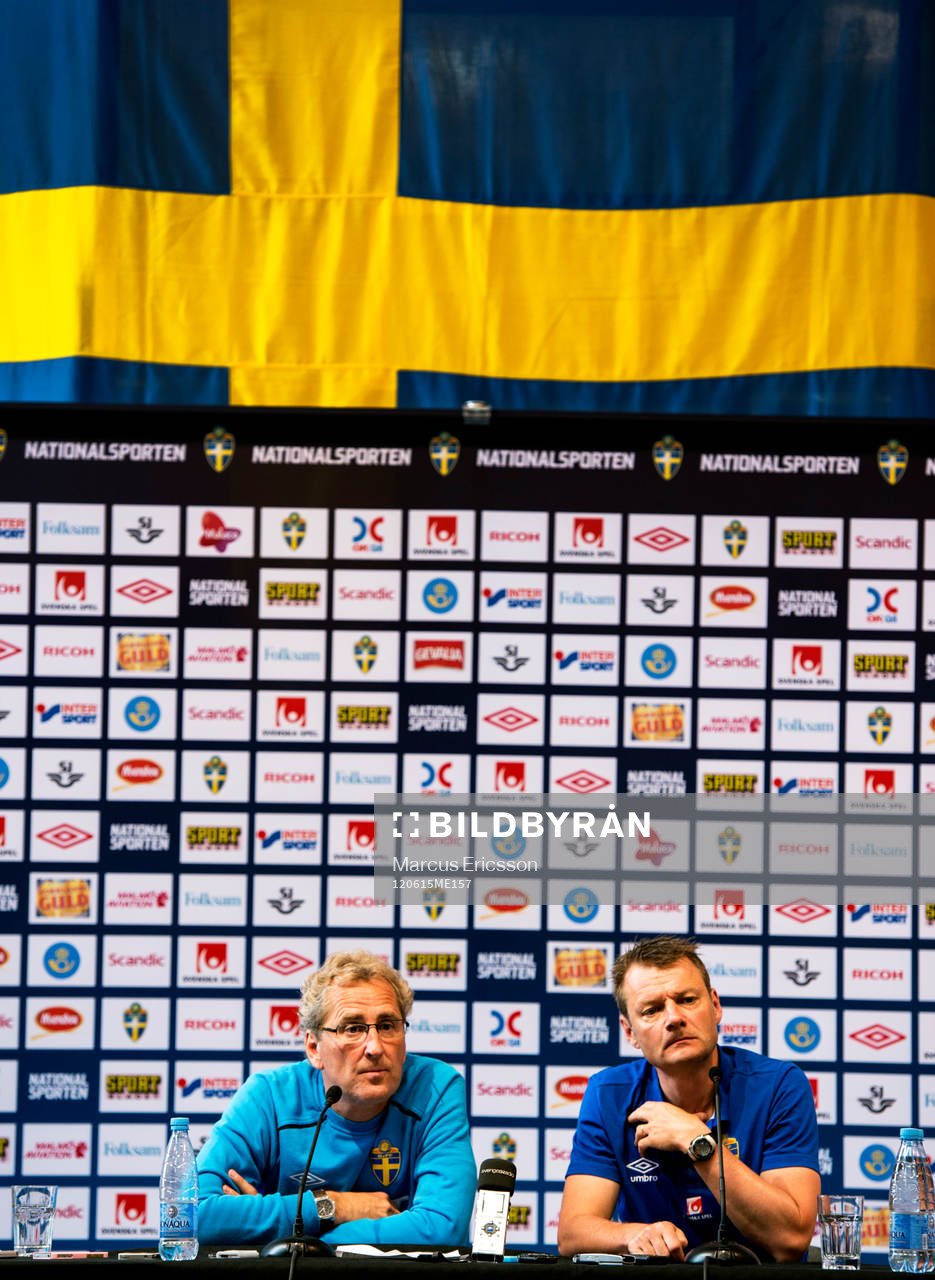 Presskonferens med Erik Hamrén, förbundskapten