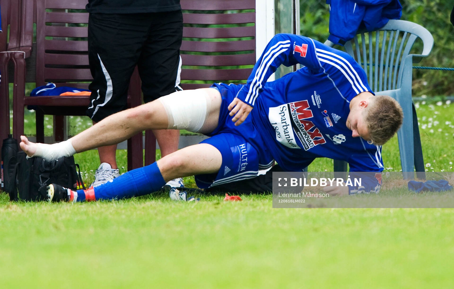 Skada, skadad, bandage, lindad