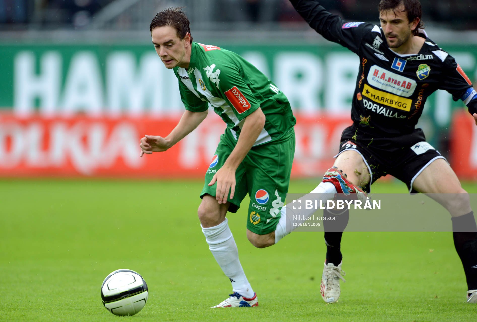  Max Forsberg, Hammarby och Alexandar Kitic, Ljungskile.
