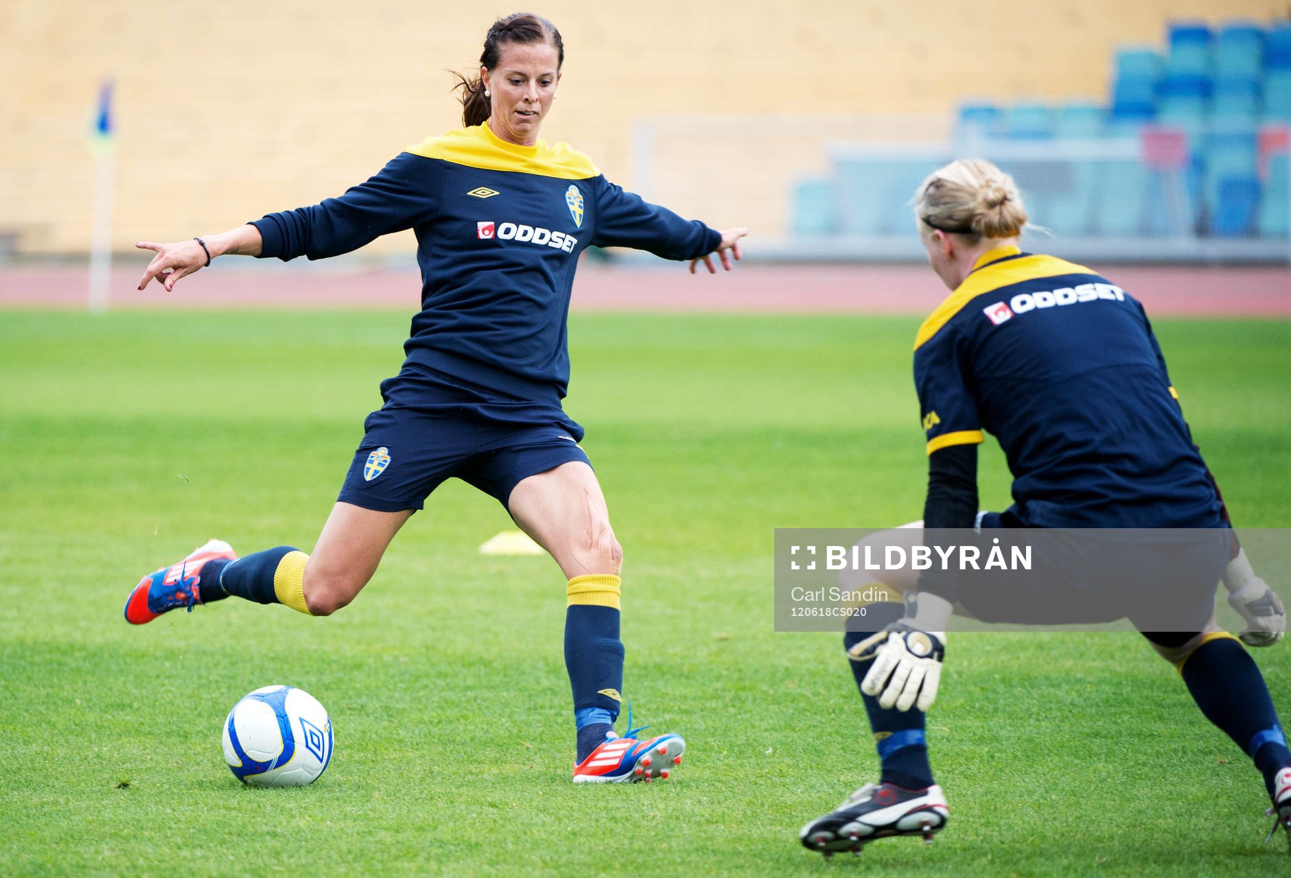 Lotta Schelin, Hedvig Lindahl, målvakt, Sverige