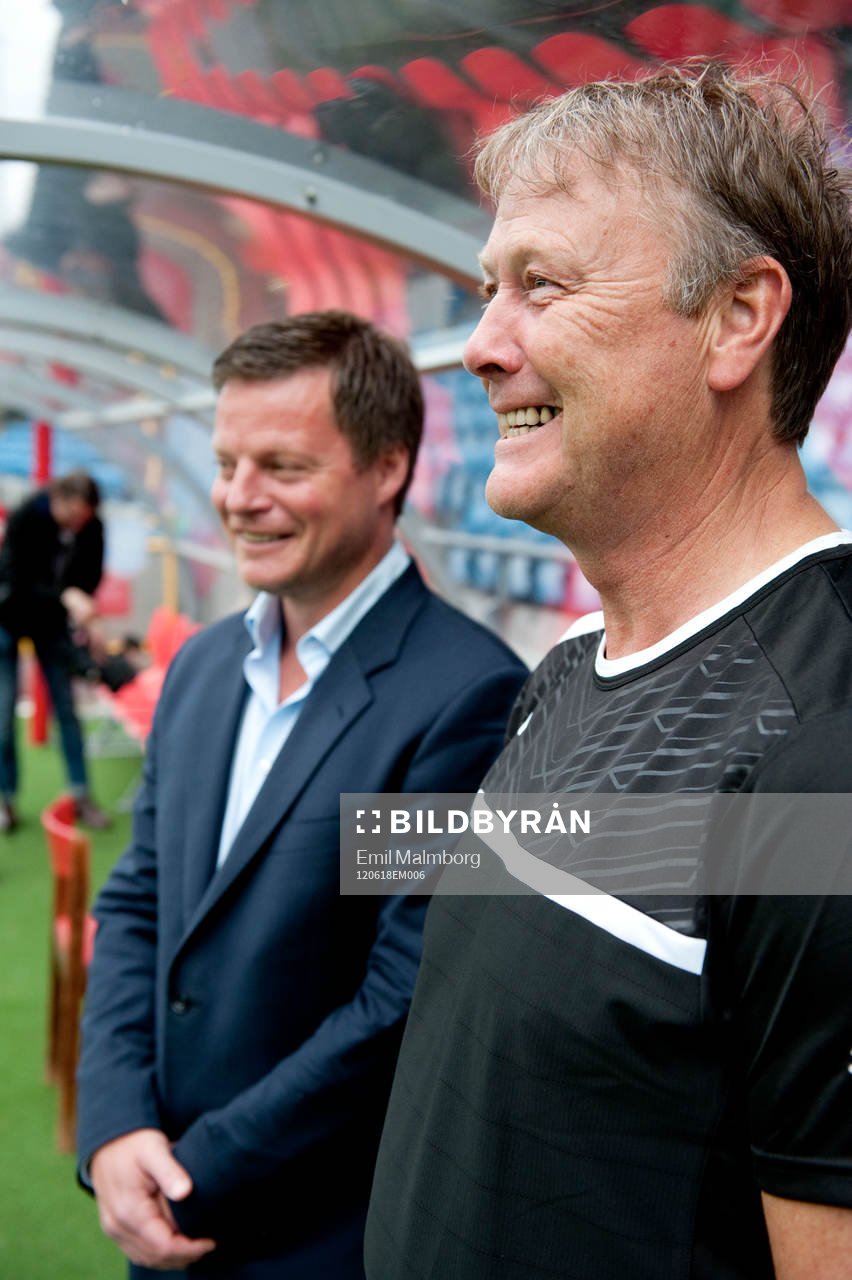 Helsingborgs nya tränare Åge Hareide gjorde sin första