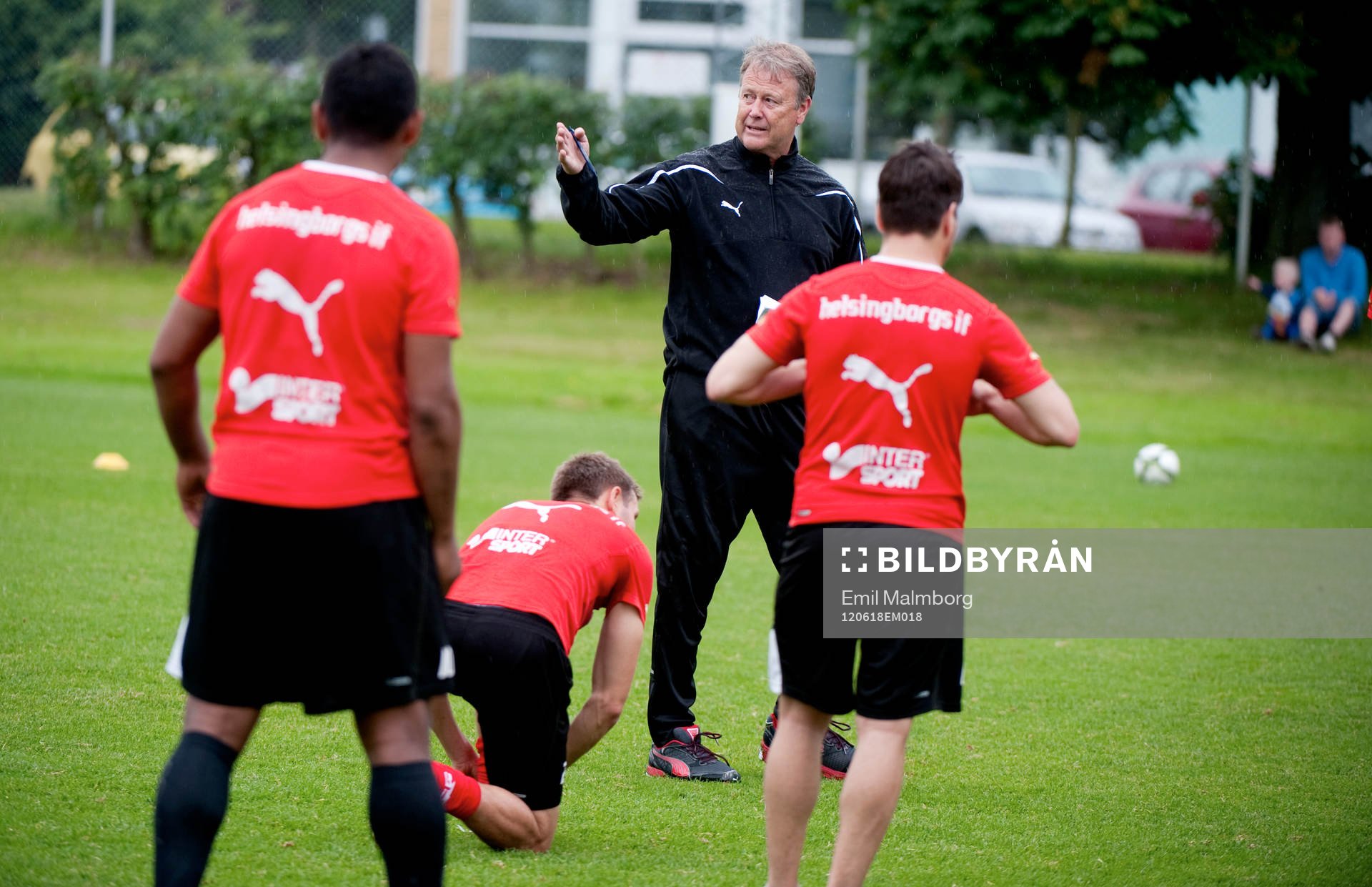 Helsingborgs nya tränare Åge Hareide gjorde sin första