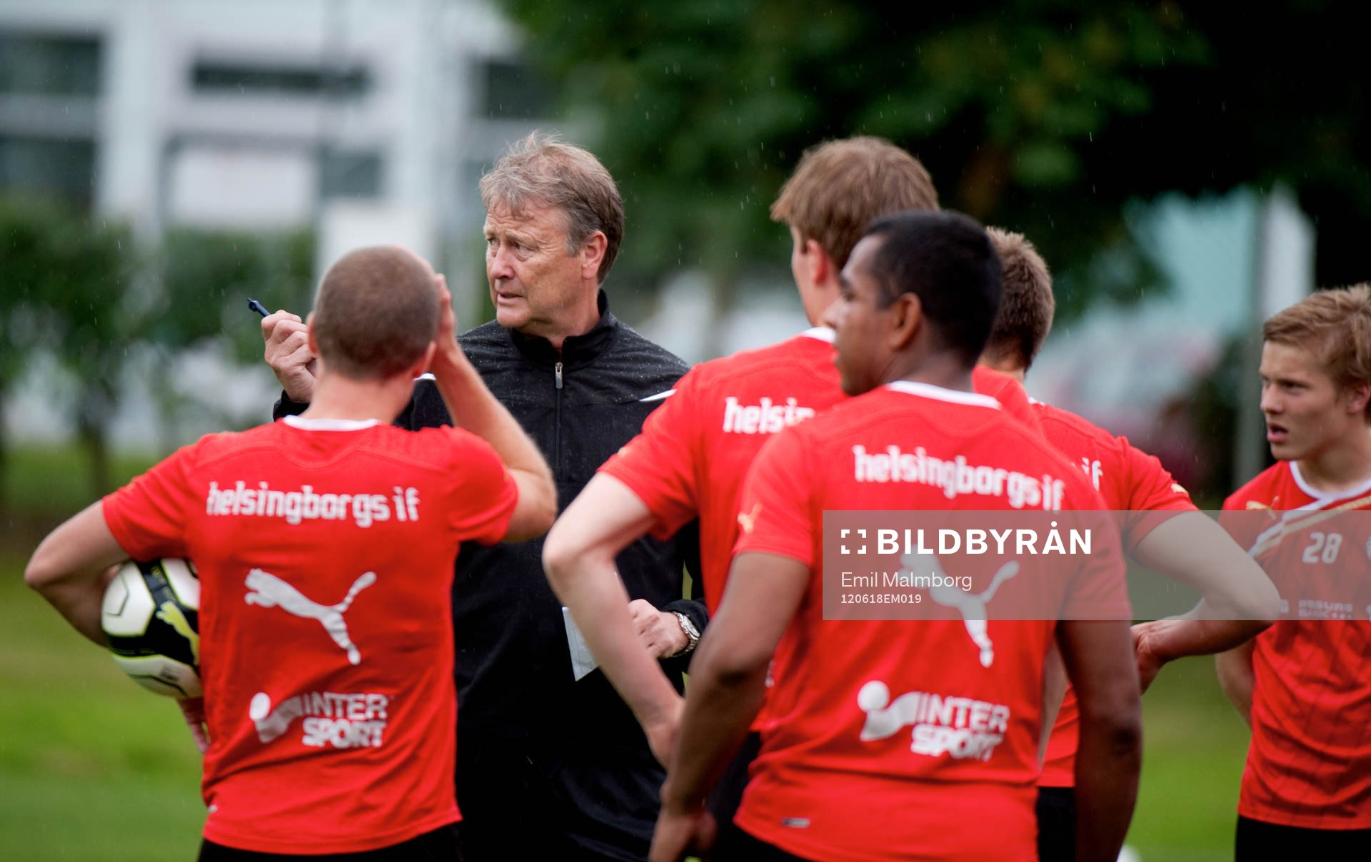 Helsingborgs nya tränare Åge Hareide gjorde sin första