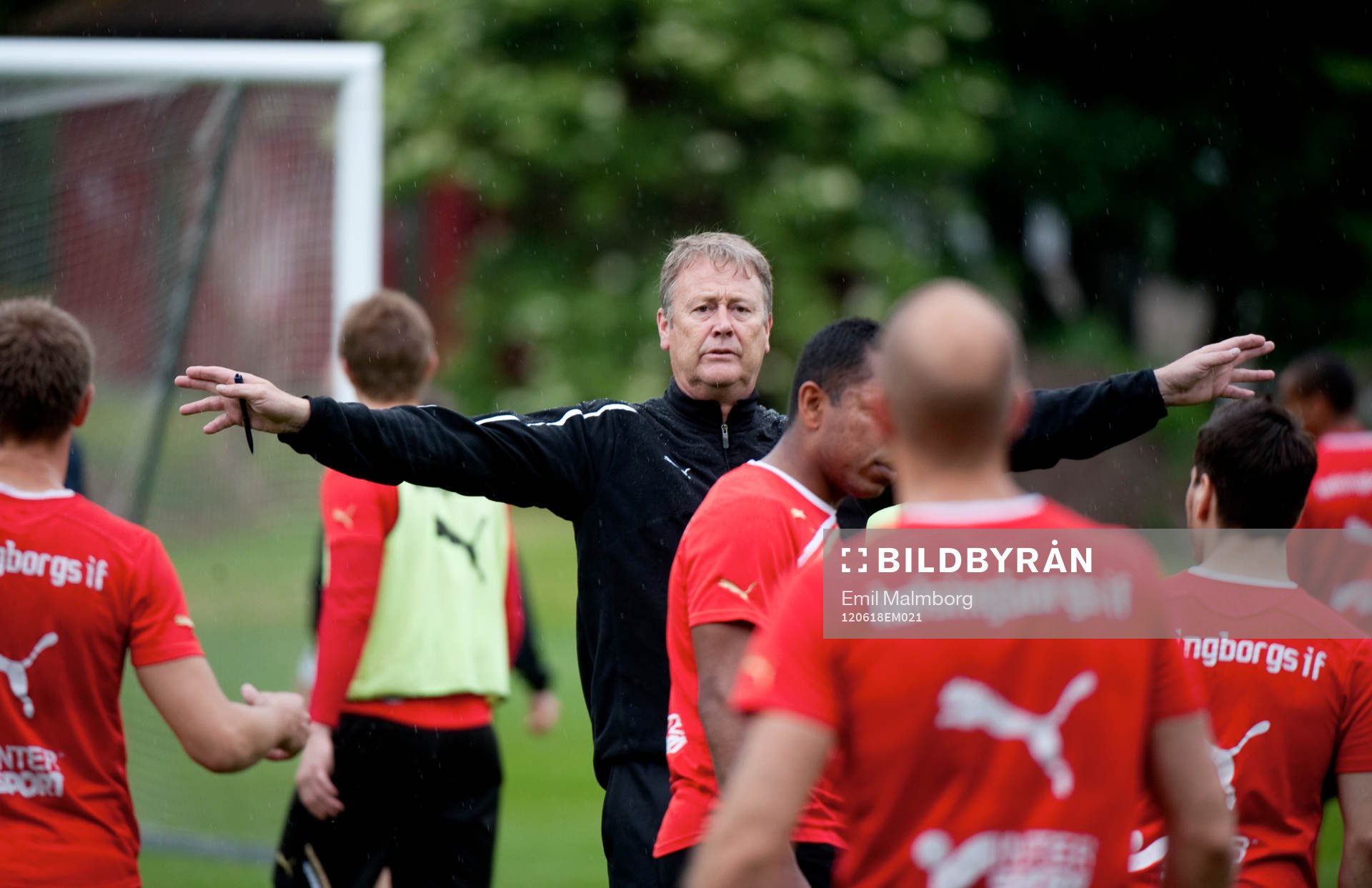 Helsingborgs nya tränare Åge Hareide gjorde sin första