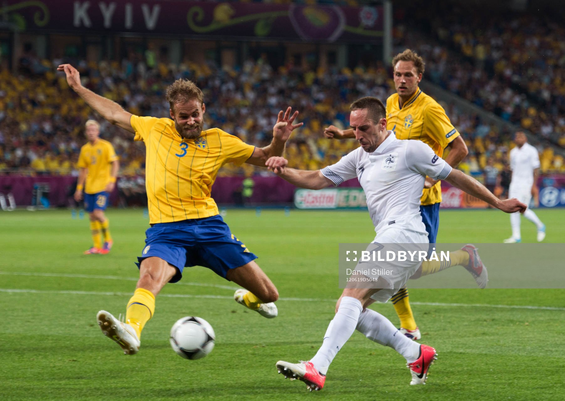 Olof Mellberg, Sverige. Franck Ribery, Frankrike