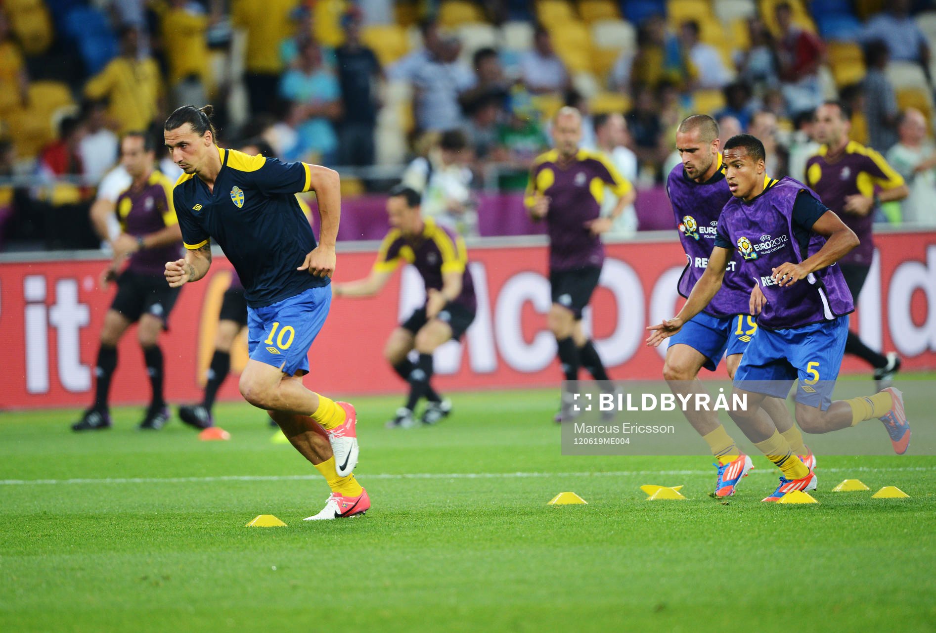 Zlatan Ibrahimovic, Emir Bajrami och Martin Olsson,