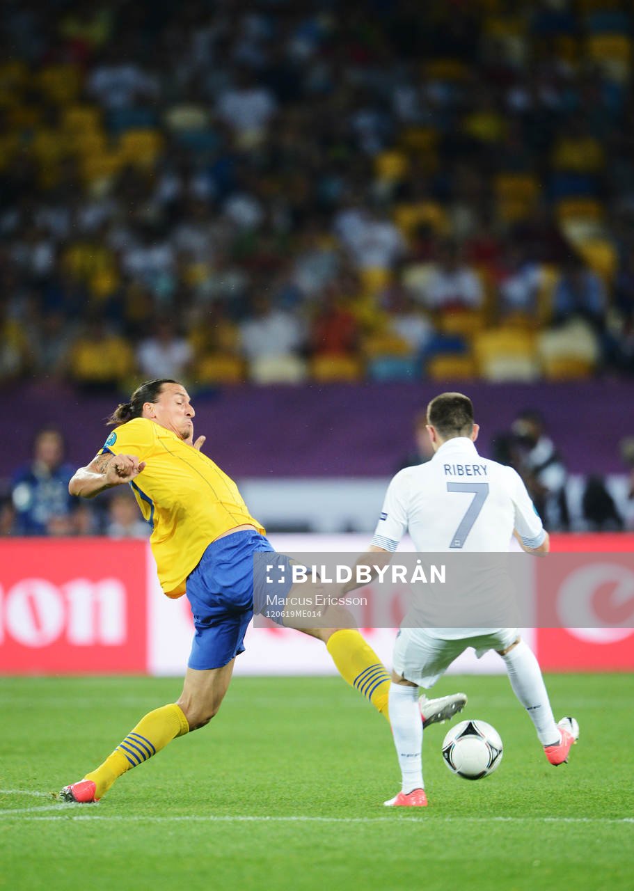 Zlatan Ibrahimovic, Sverige, och Franck Ribery, Frankrike