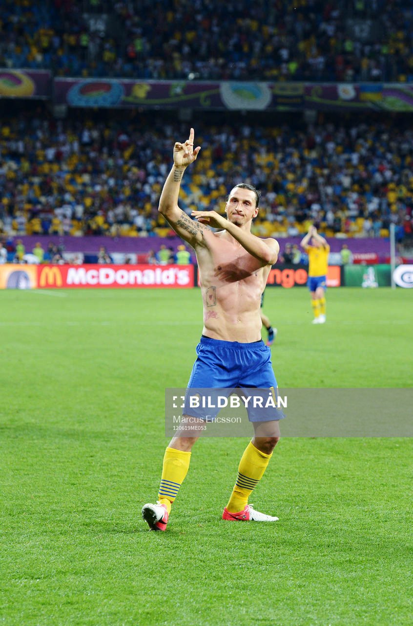 Zlatan Ibrahimovic, Sverige, jublar mot de svenska fansen