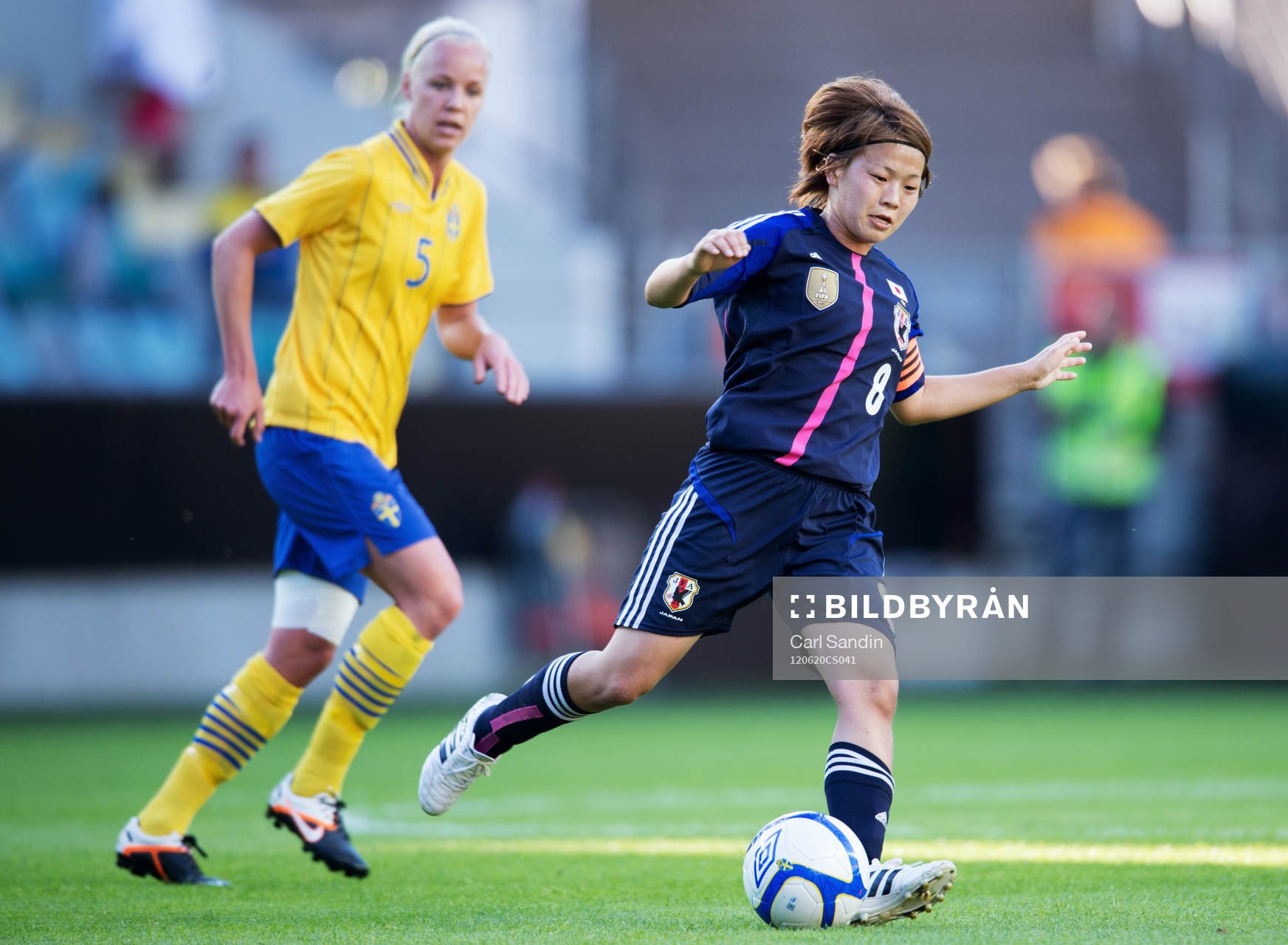  Caroline Seger, Sverige, Aya Miyama, Japan.