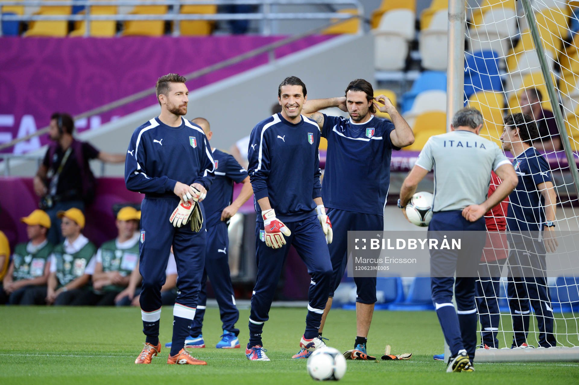 Morgan De Sanctis och Gianluigi Buffon, målvakt
