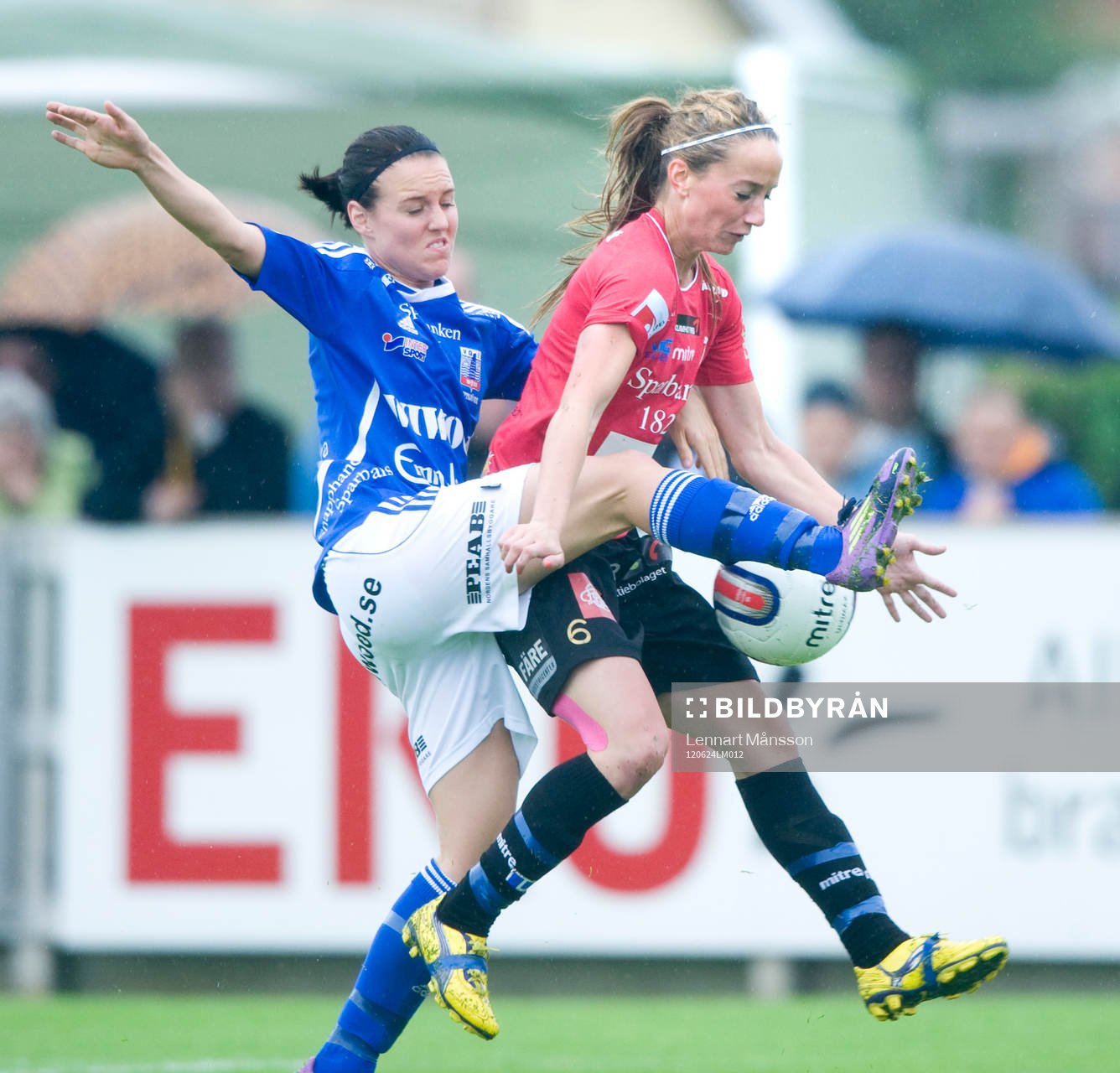Kosovare Asllani, Kristianstad, och Kendell Fletcher,
