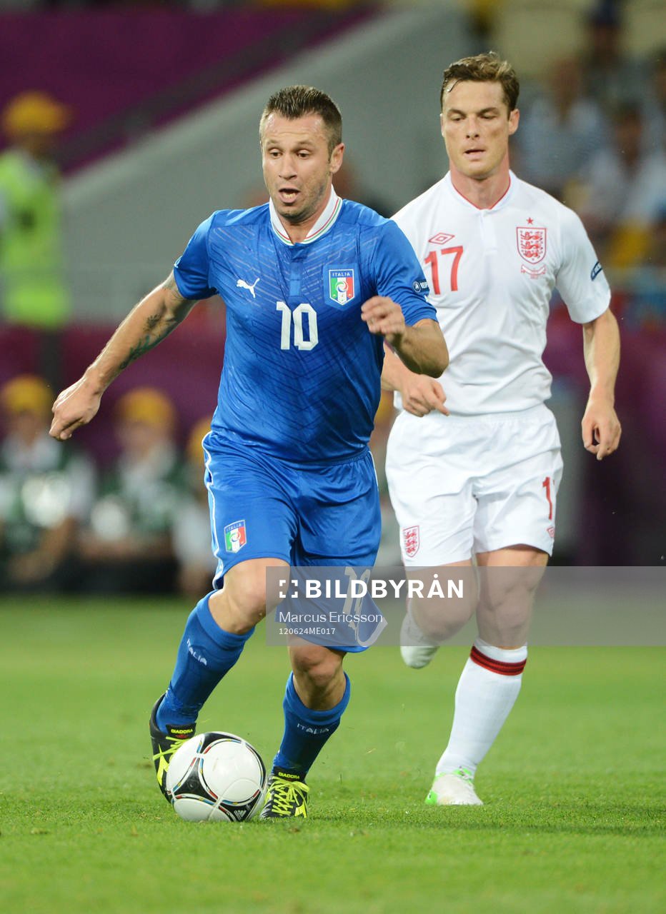 Antonio Cassano, Italien och Scott Parker, England