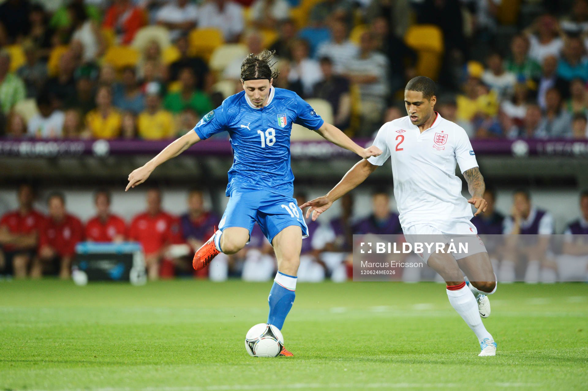 Riccardo, Montolivo, Italien och Glen johnson, England