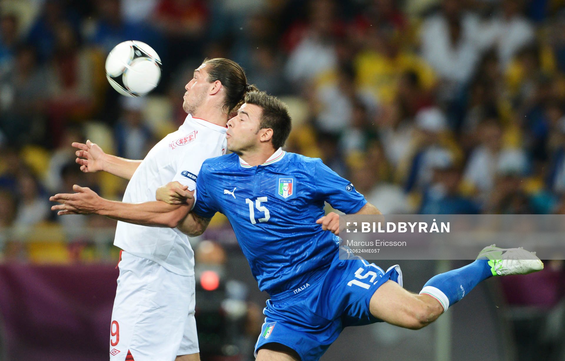 Andy Carroll, England och Andrea Barzagli, Italien