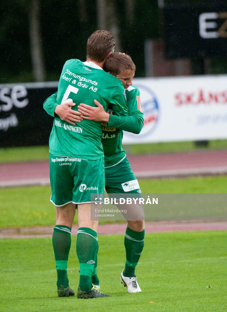 Joakim Runnemo, Ljungskile. Jubel vid 1-0