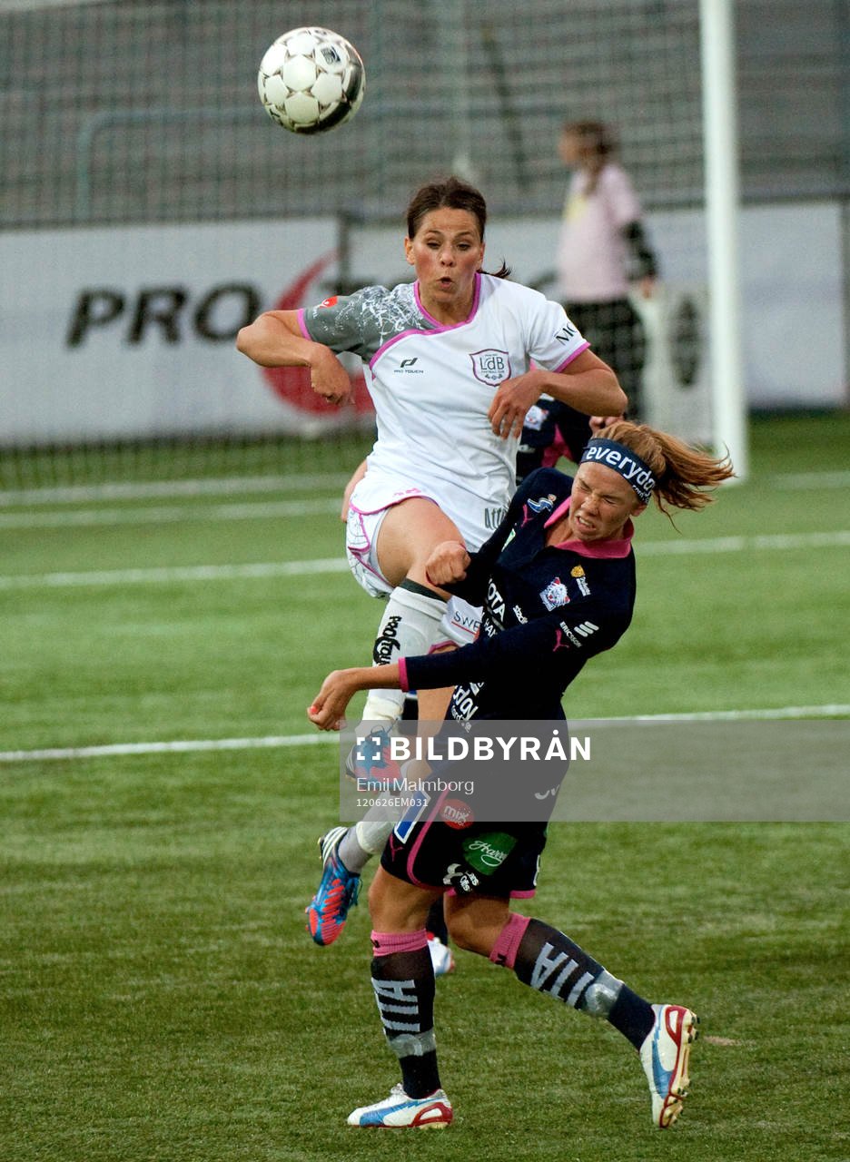 Sara Björk Gunnarsdottir, Malmö och Jessica Samuelsson,