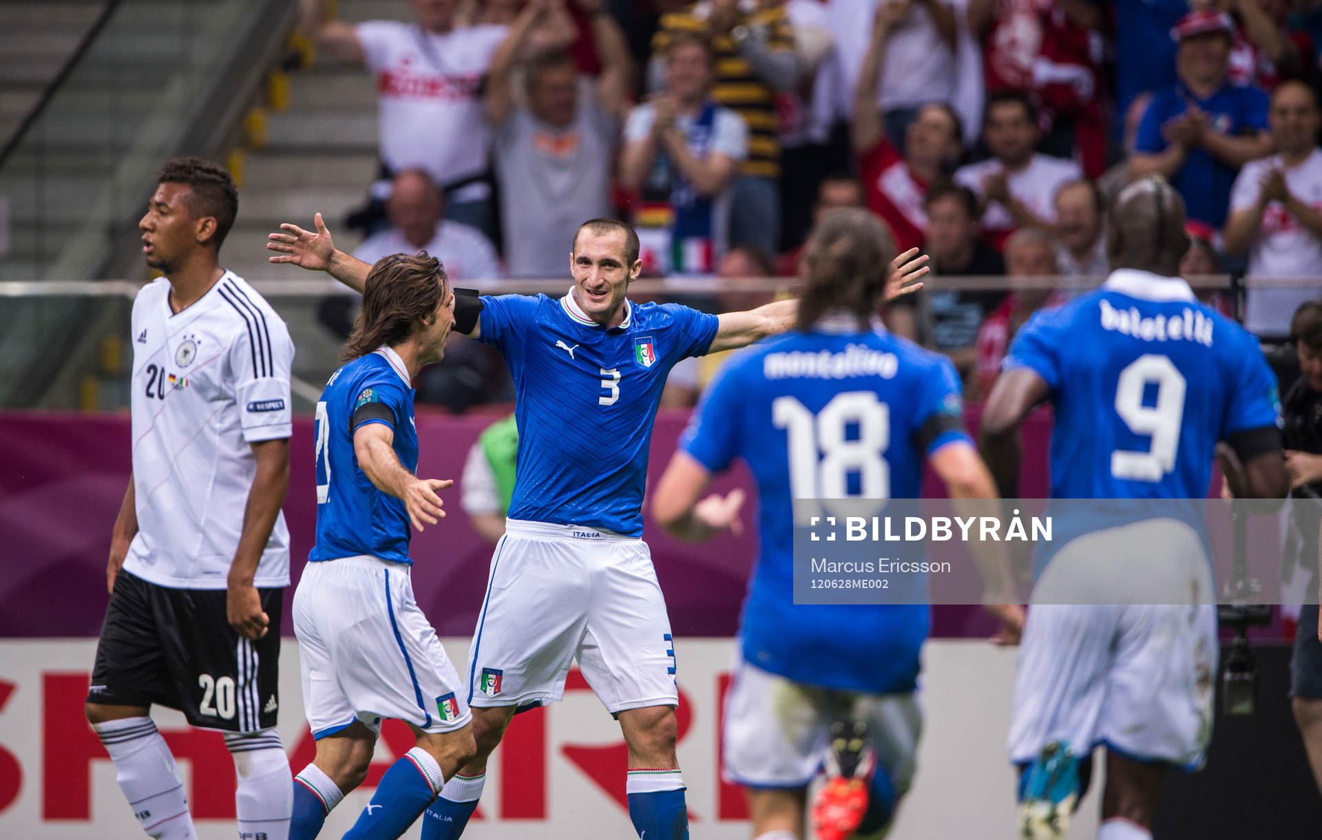 Giorgio Chiellini, Italien, jubel