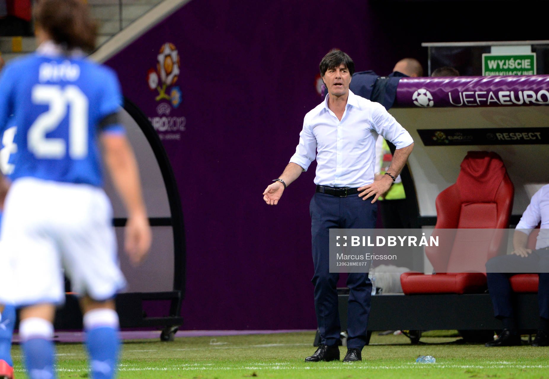  Joachim Loew, förbundskapten, Tyskland, bekymrad.