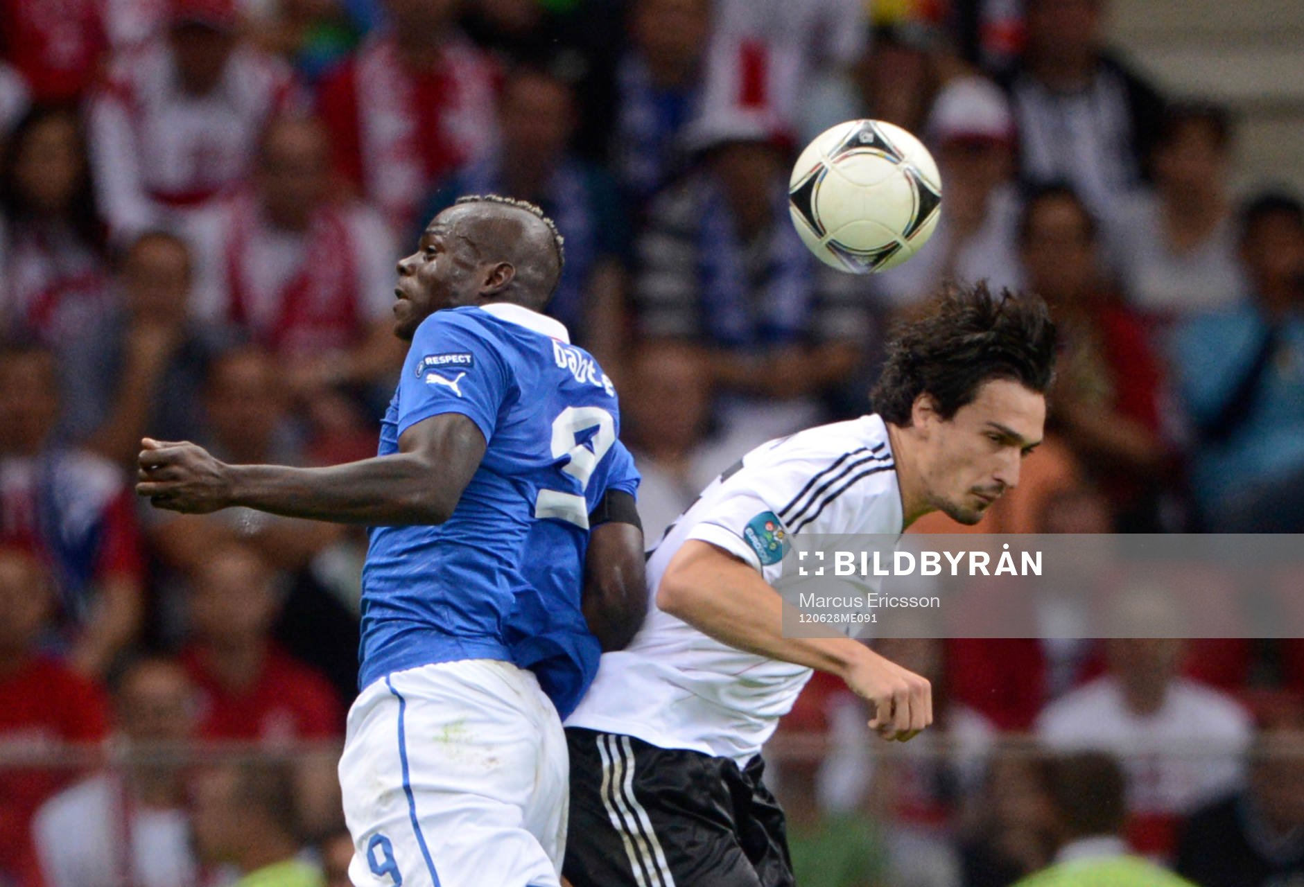 Mario Balotelli, Italien och Mats Hummels, Tyskland