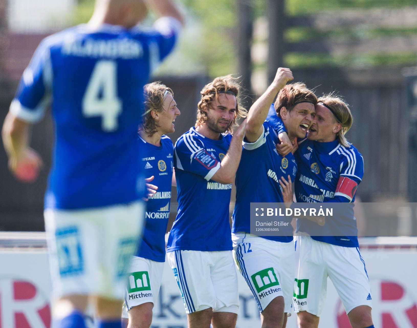 Fredrik Holster, GIF Sundsvall, gör 0-2, jubel