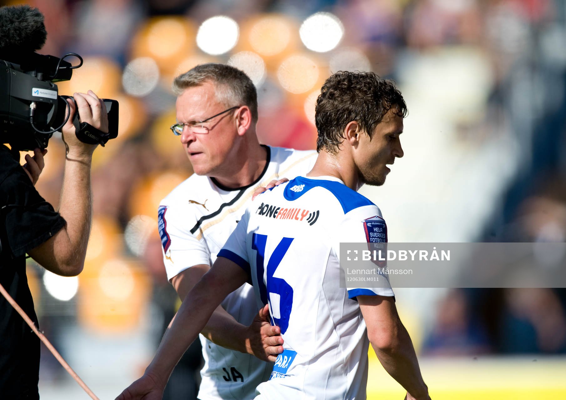 Tack målskytt, Jan Andersson, tränare, Norrköping tackar