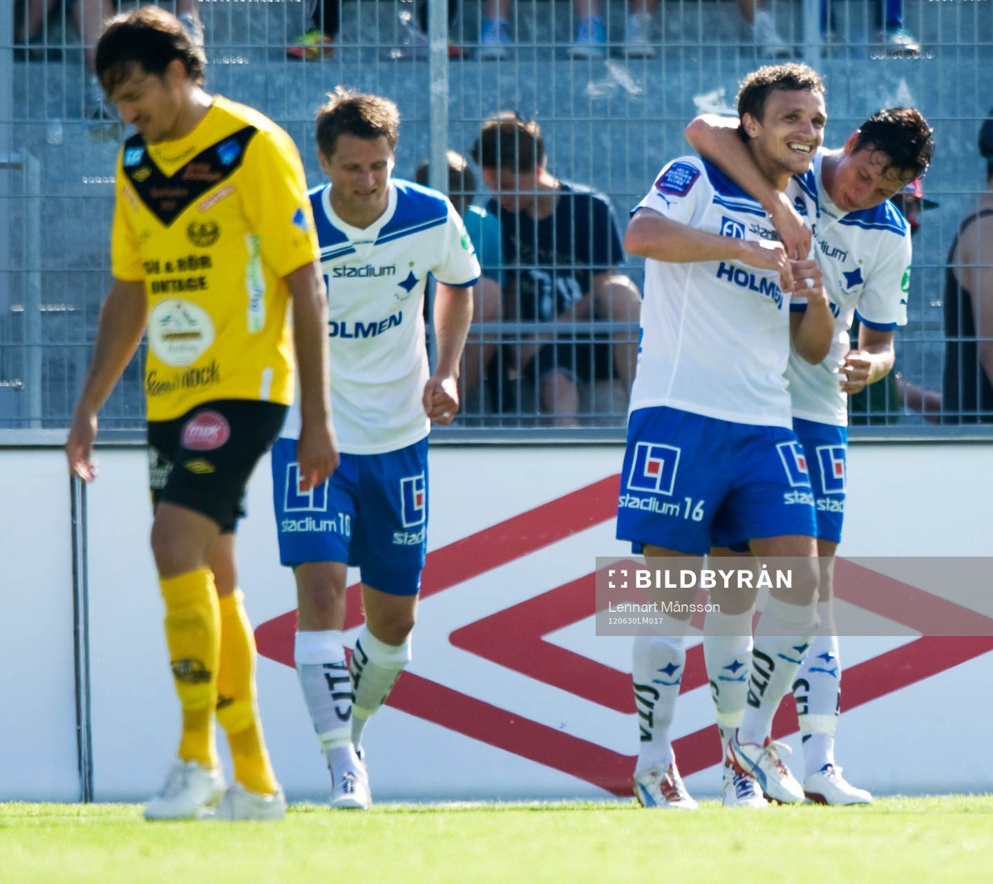 0-2 Shpetim Hasani, Norrköping som grattas av Gunnar
