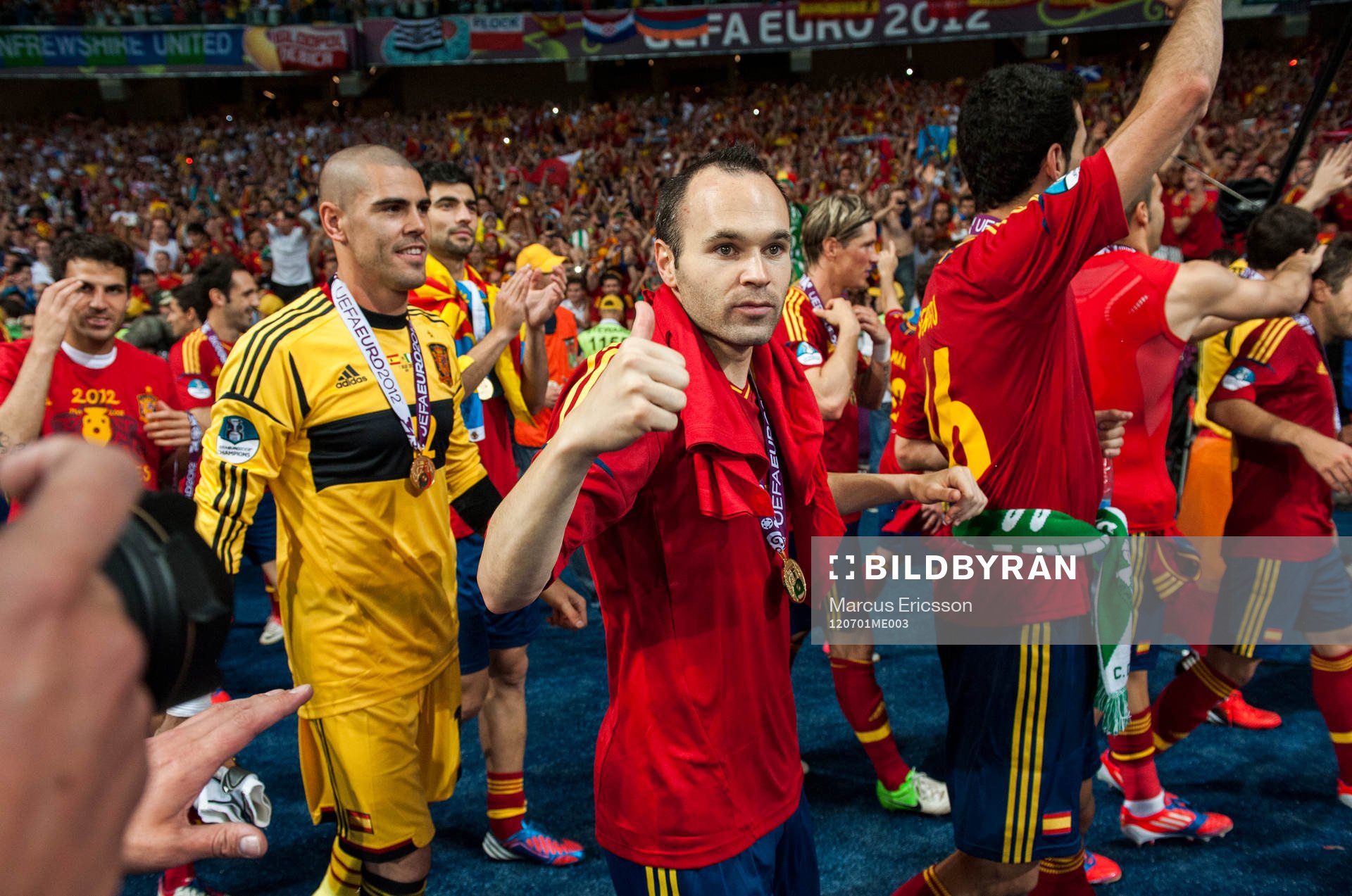 Fotboll, EM 2012, Final, Spanien - Italien