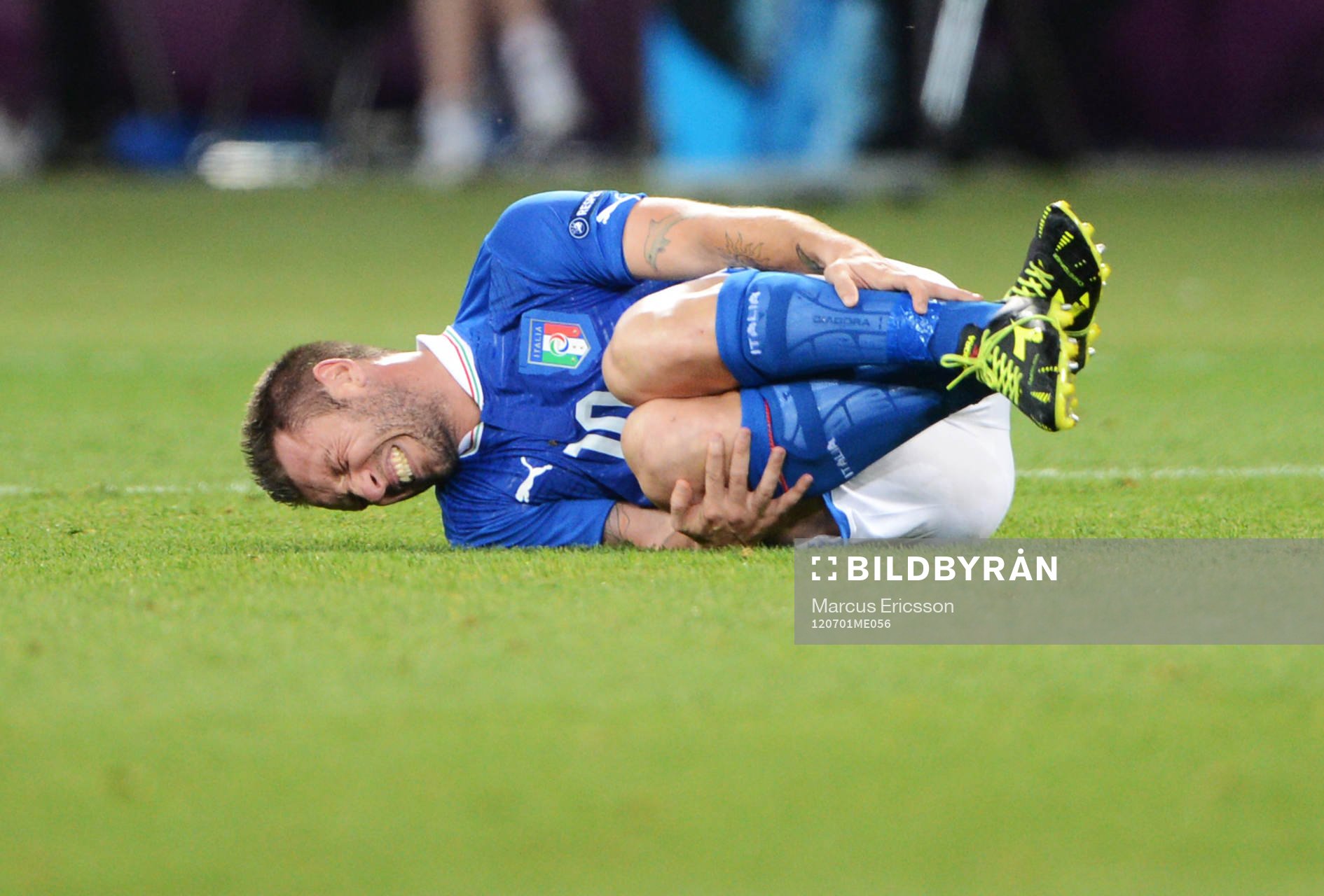 Antonio CAssano, Italien, skada, smärta