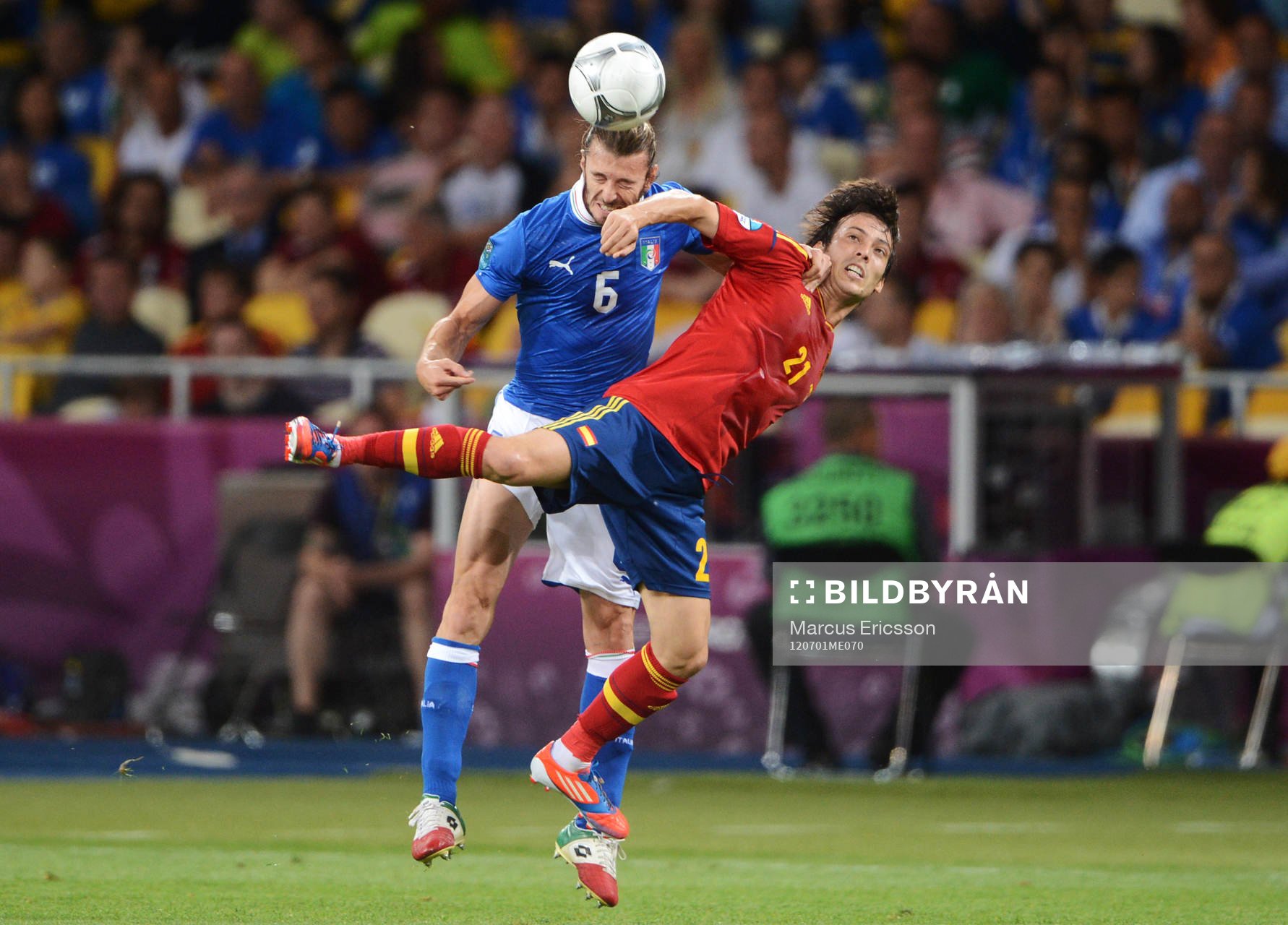 Federico Balzaretti, Italien och David Silva, Spanien