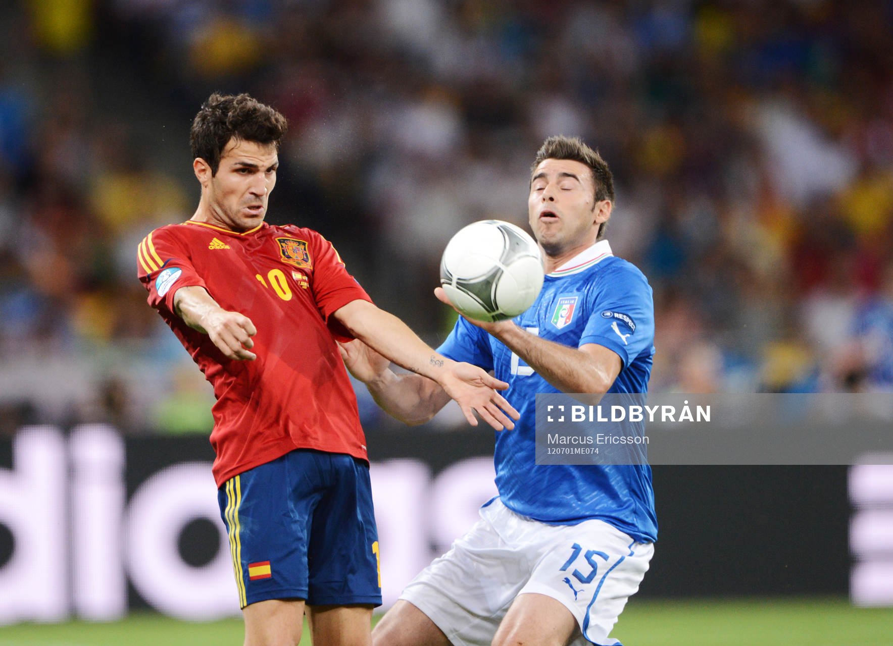 Antonie Cassano, Spanien och Andrea Barzagli, Italien