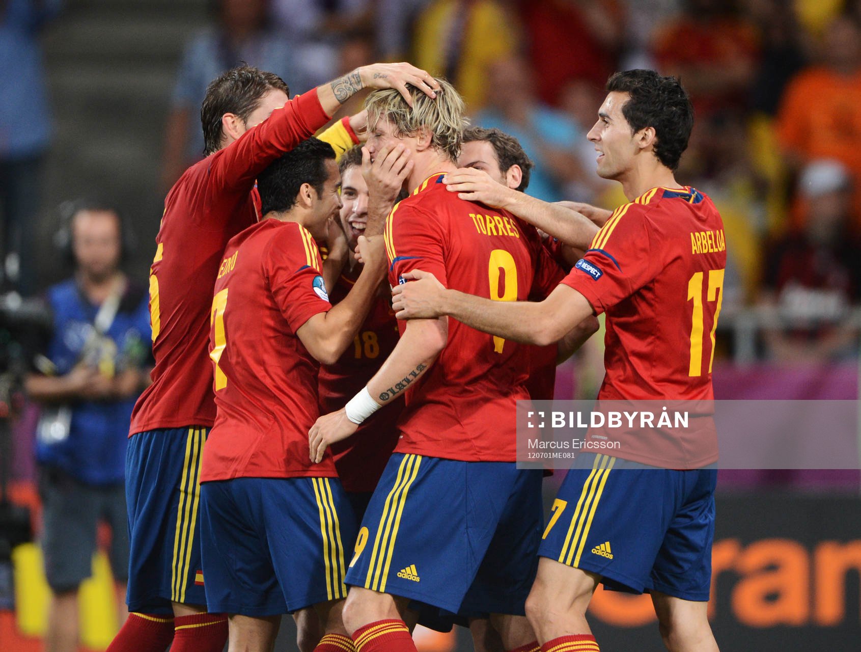 Fernando Torres, Spanien, glädje, jubel
