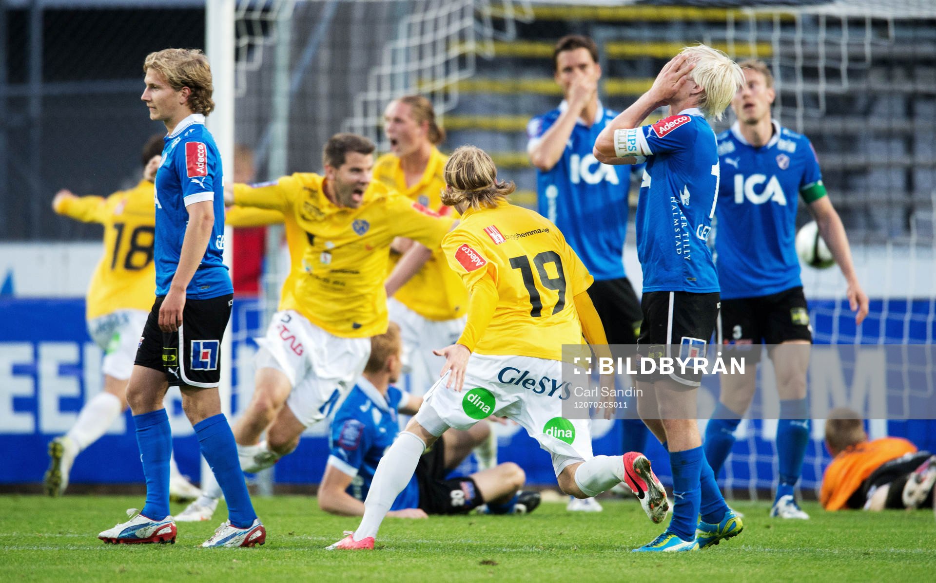 Halmstad, depp när Stefan Rodevåg, Falkenberg, gör 1-1