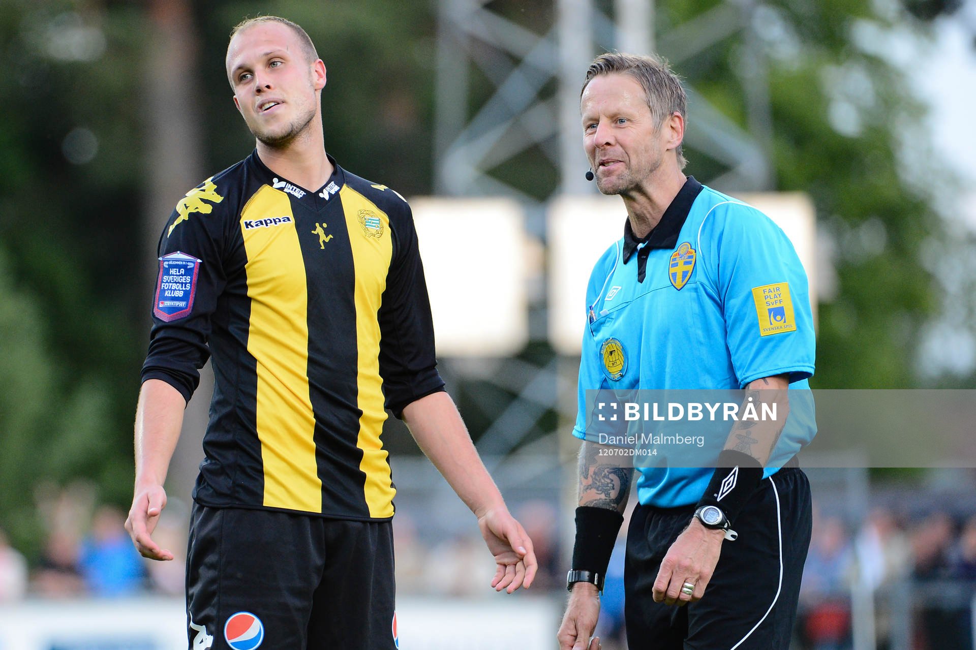 Marcus Törnstrand, Hammarby, Domare Lars Olsson