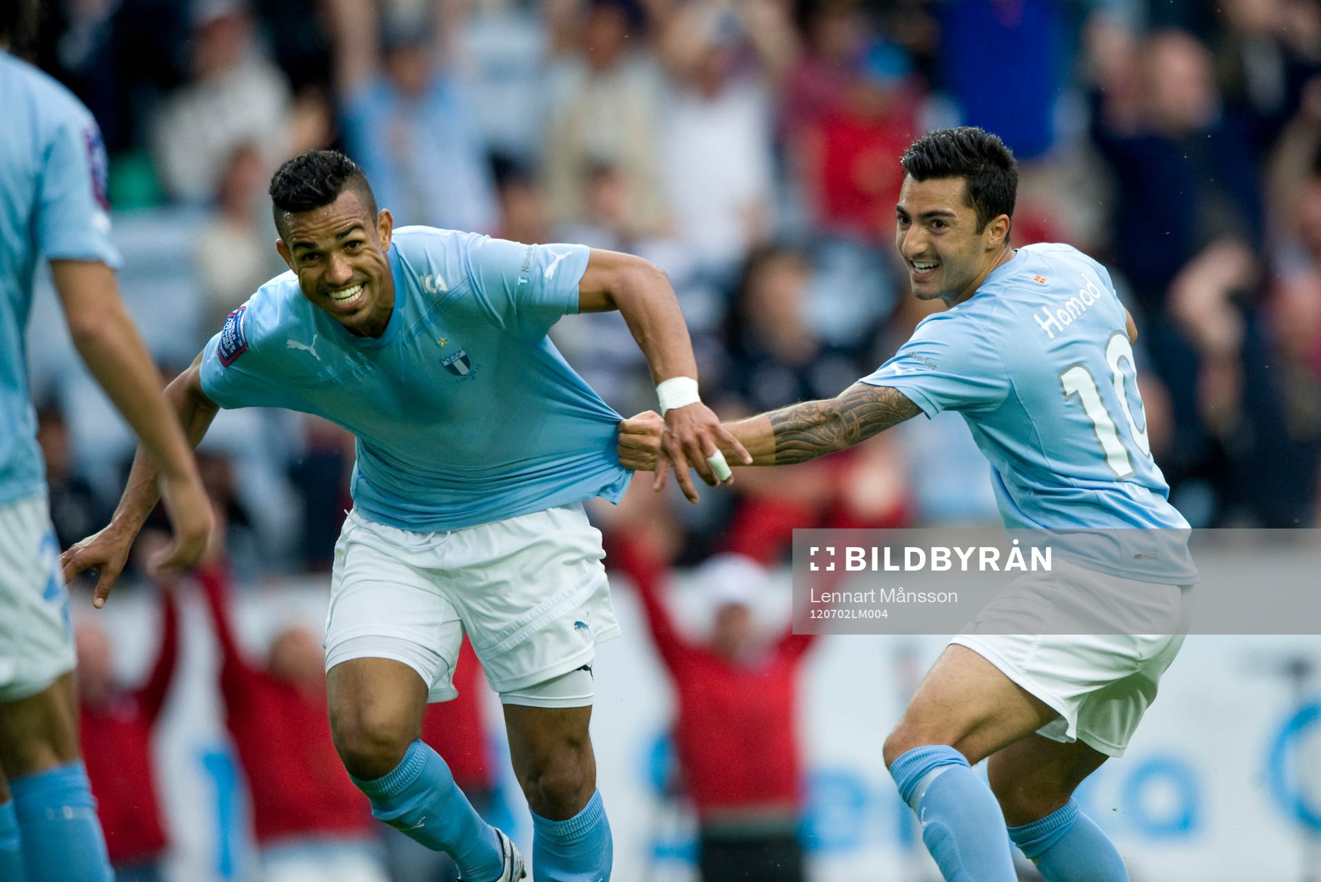1-0 Wilton Figueiredo, 2-målsskytt, jubel med  Jiloan Hamad